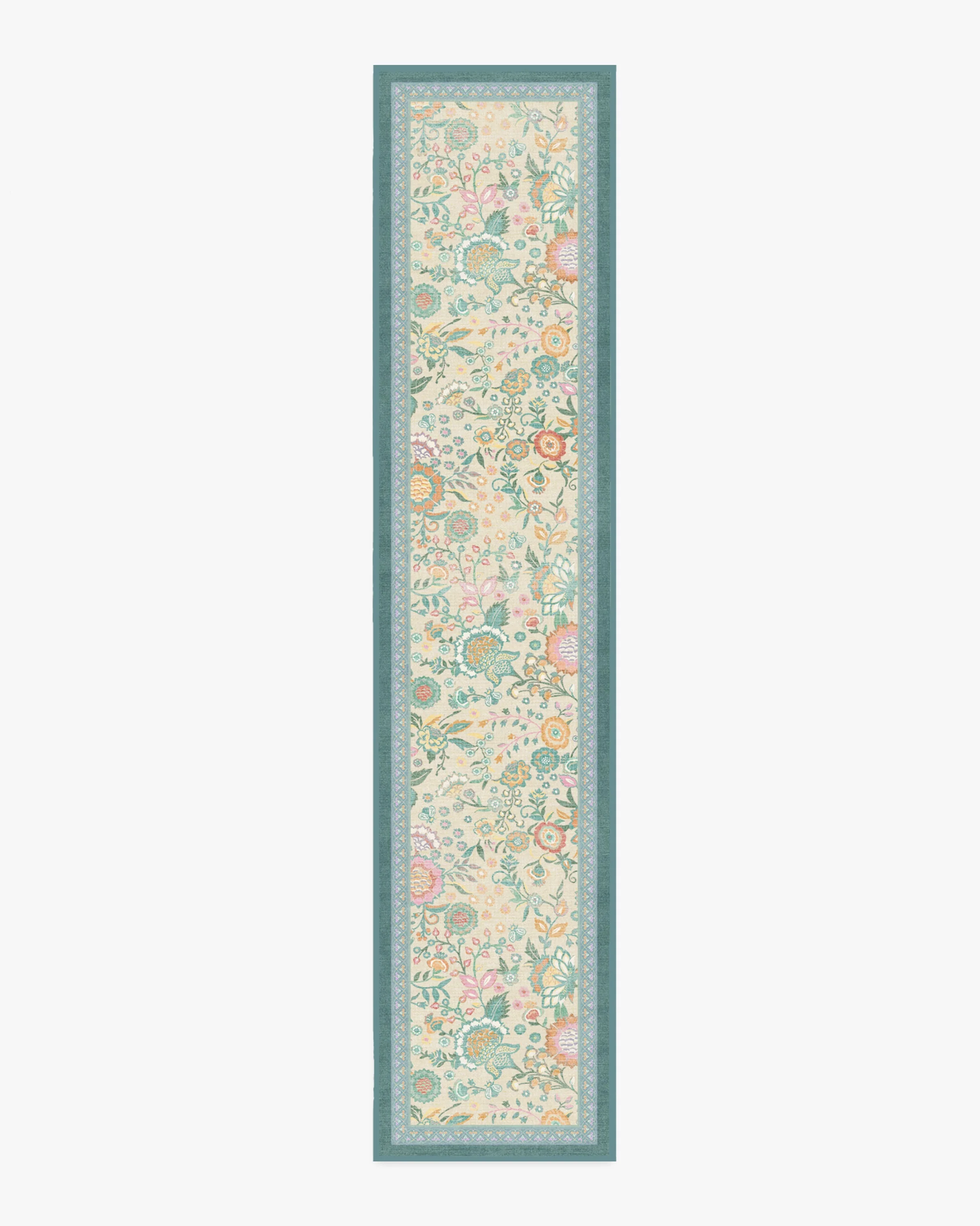 Royal Garden Ivory & Jade Rug by Bridgerton