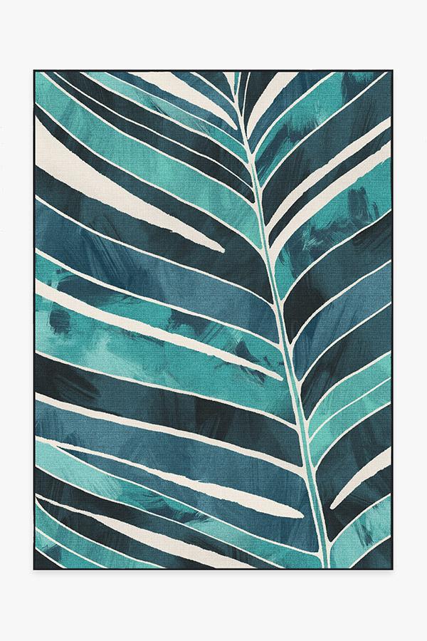 Ombra Teal Outdoor Rug