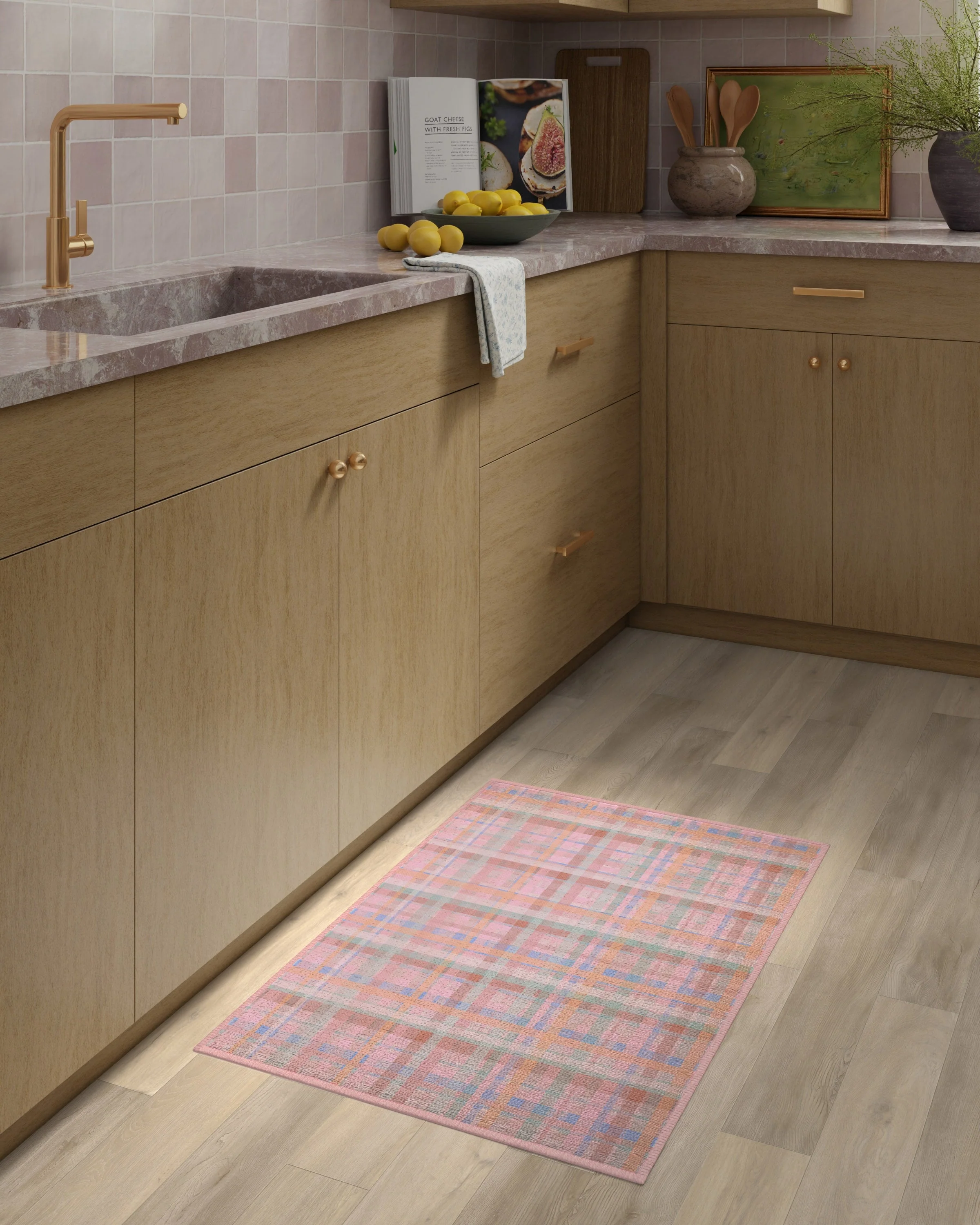 Cora Multicolor Pink Flatwoven Rug