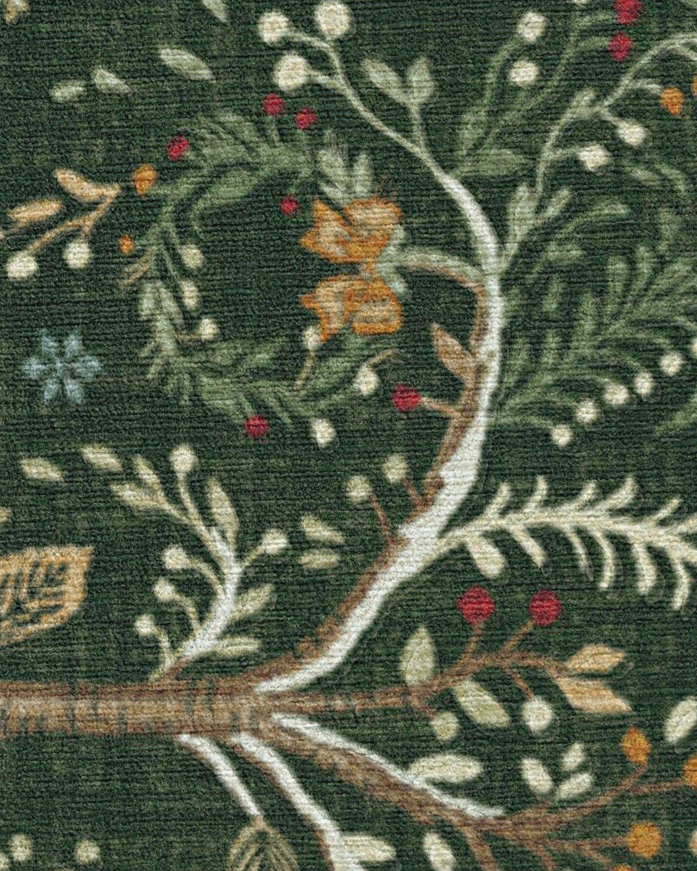 Elwood Forest Green Flatwoven Rug