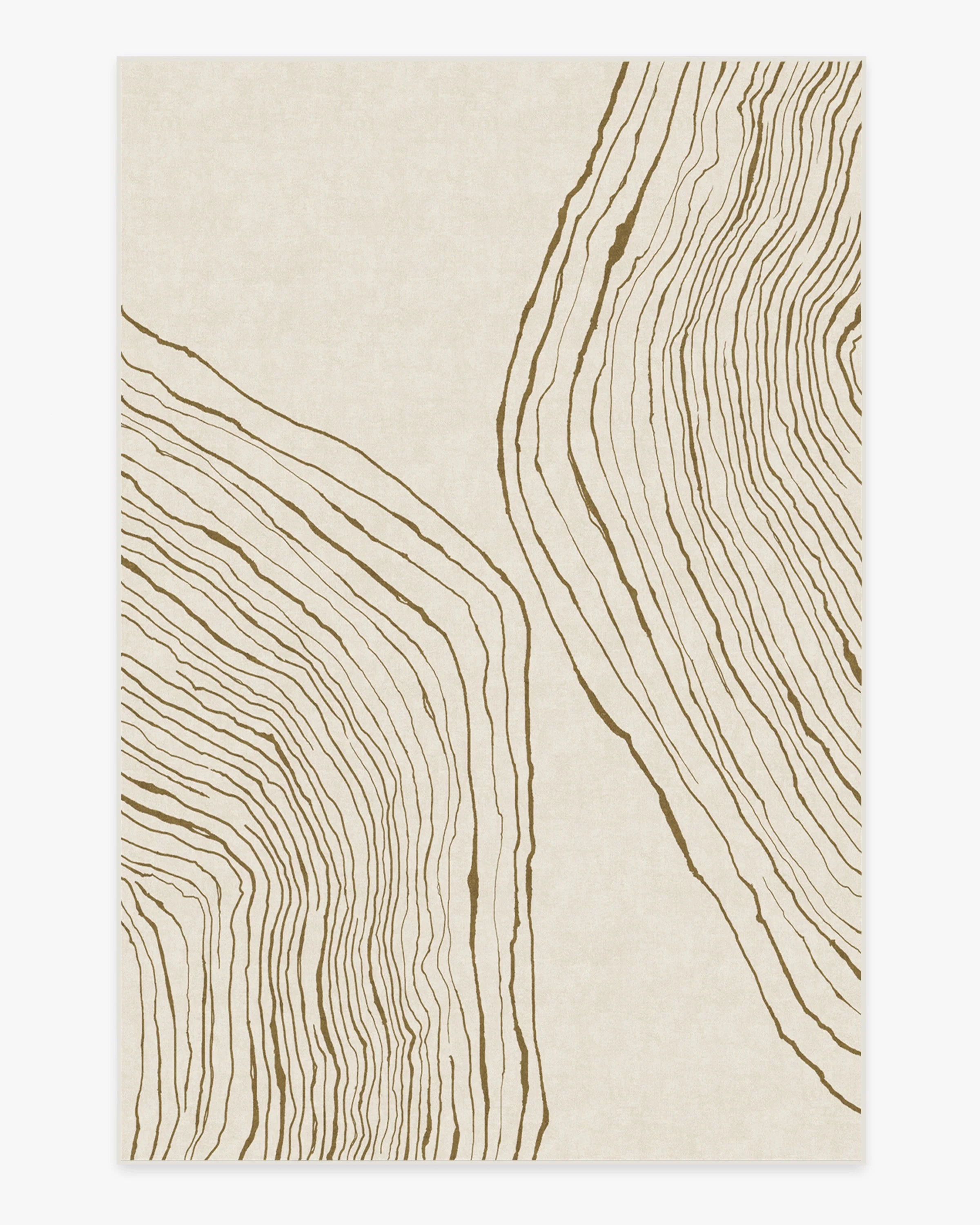 Seine Camel & Ivory Flatwoven Rug by Nina Takesh