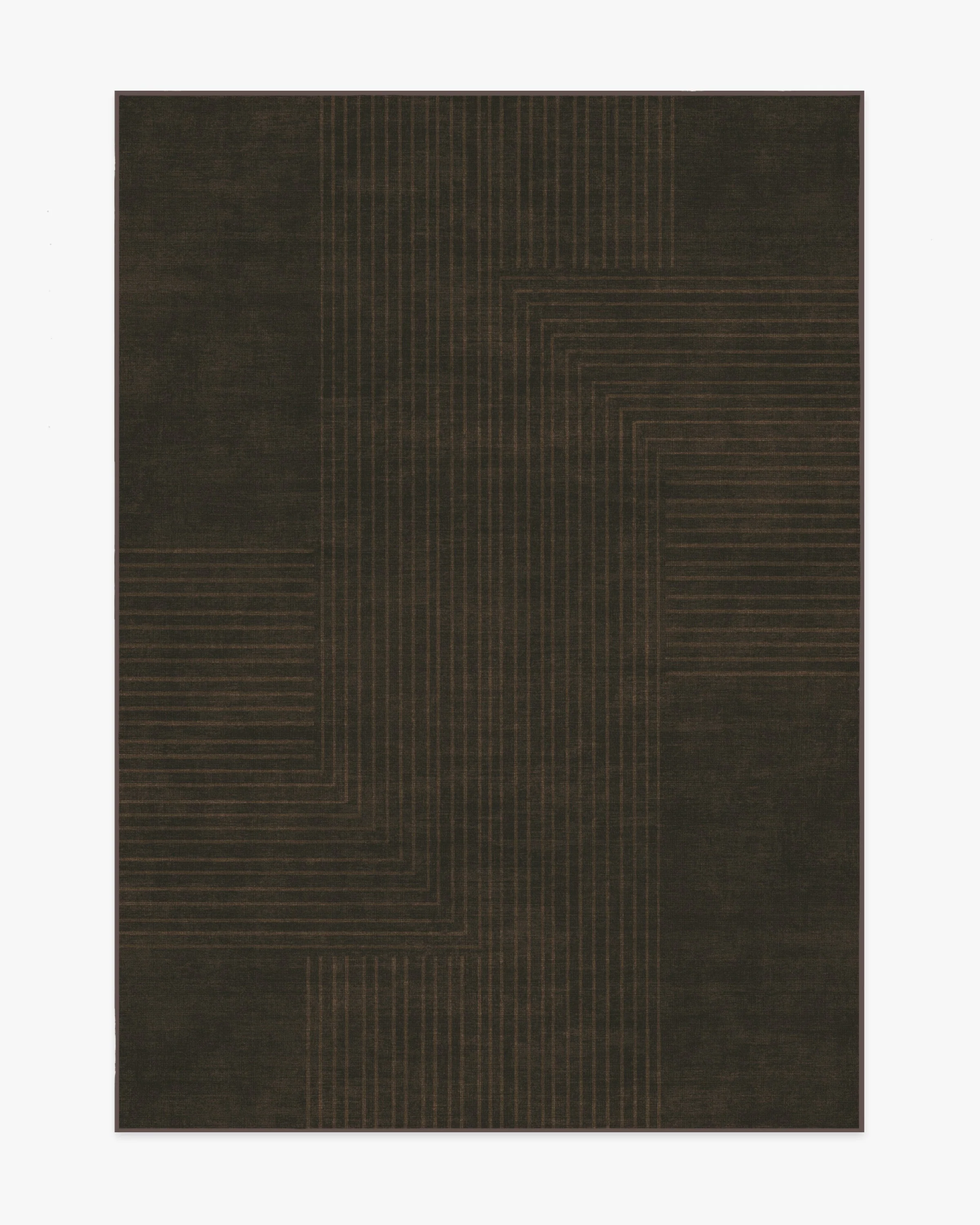 Bel Air Dark Chocolate Flatwoven Rug by The Hiltons