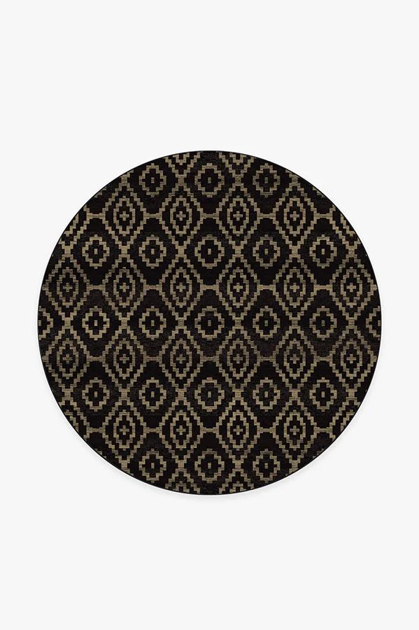 Diamond Trellis Black Rug