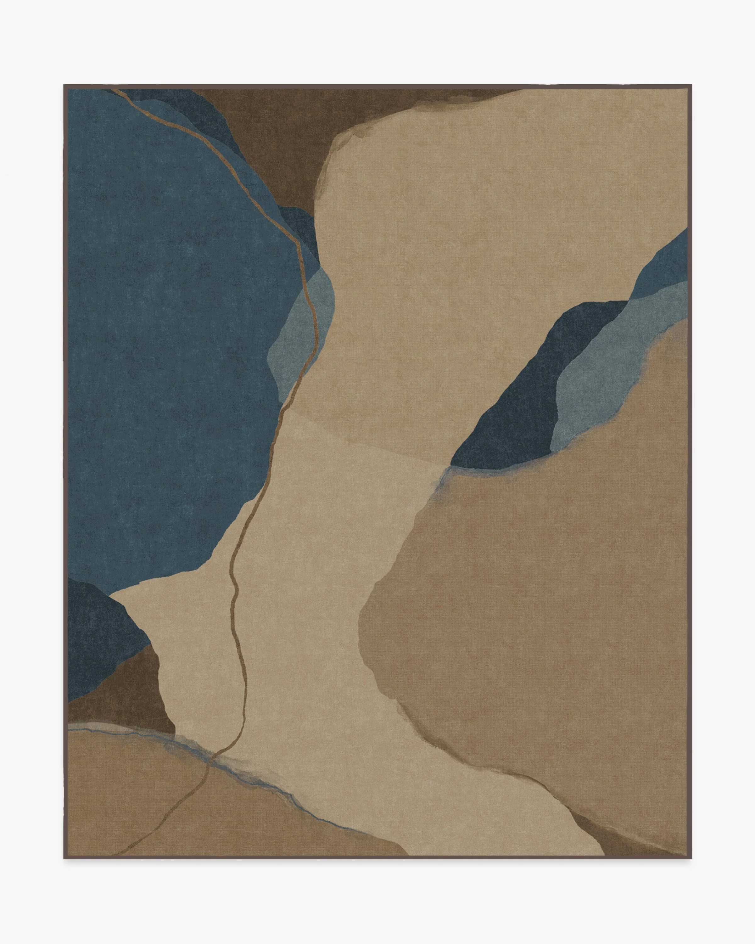 Loire Natural Denim Blue Rug by Nina Takesh