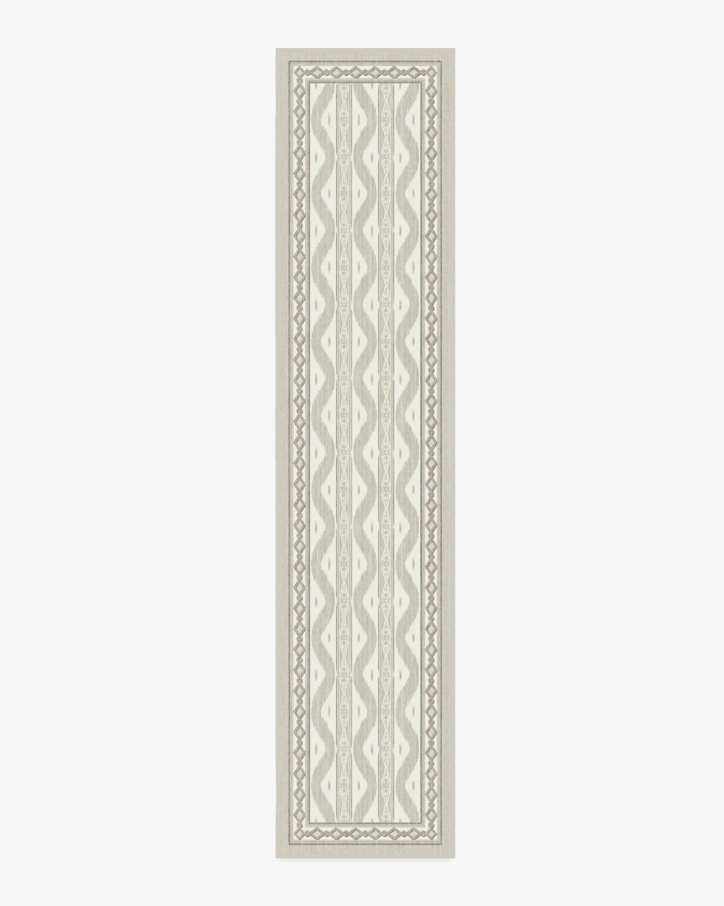 Ava Ikat Beige Flatwoven Rug by Mrs. Alice