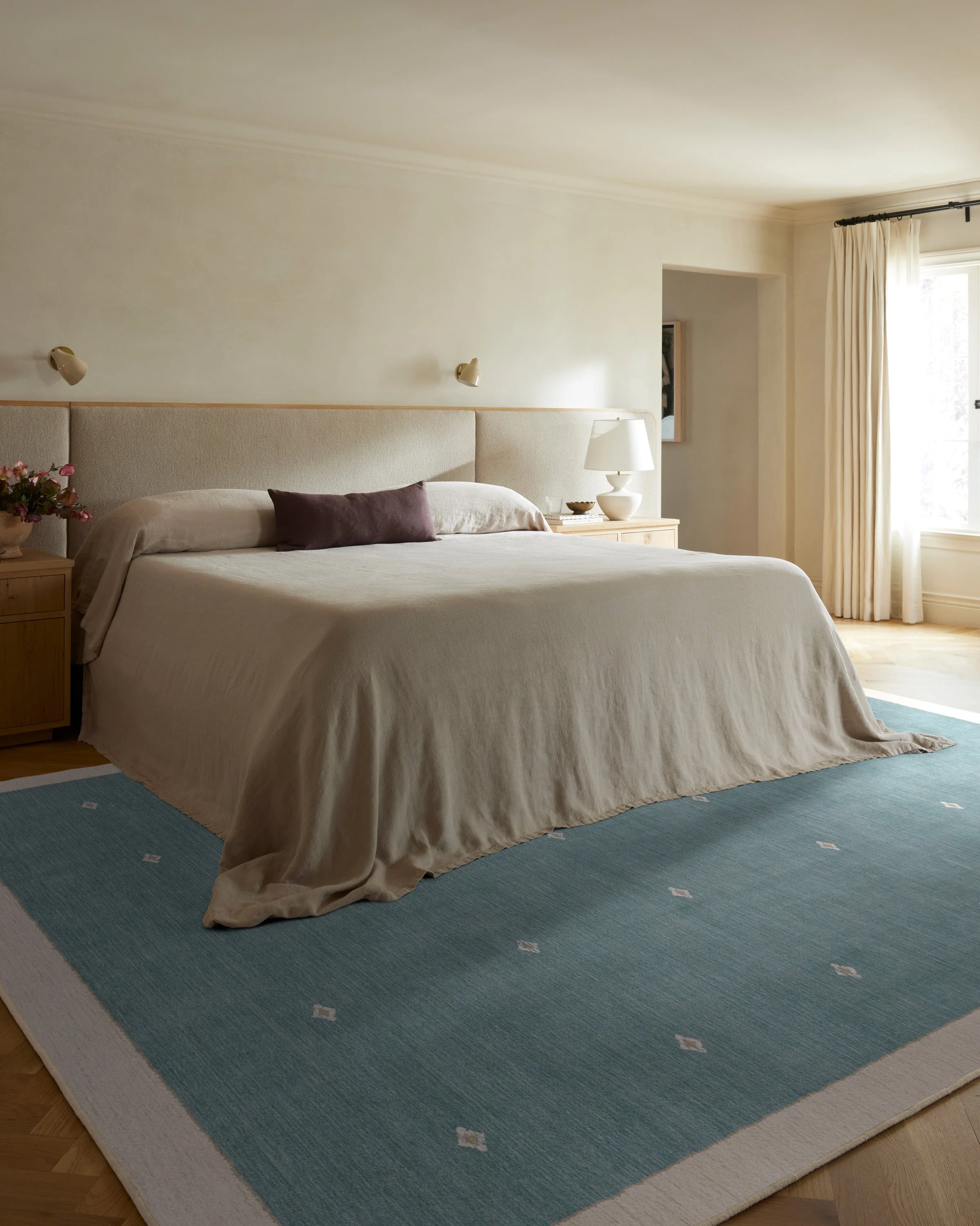 Luna Soft Teal Rug by goop