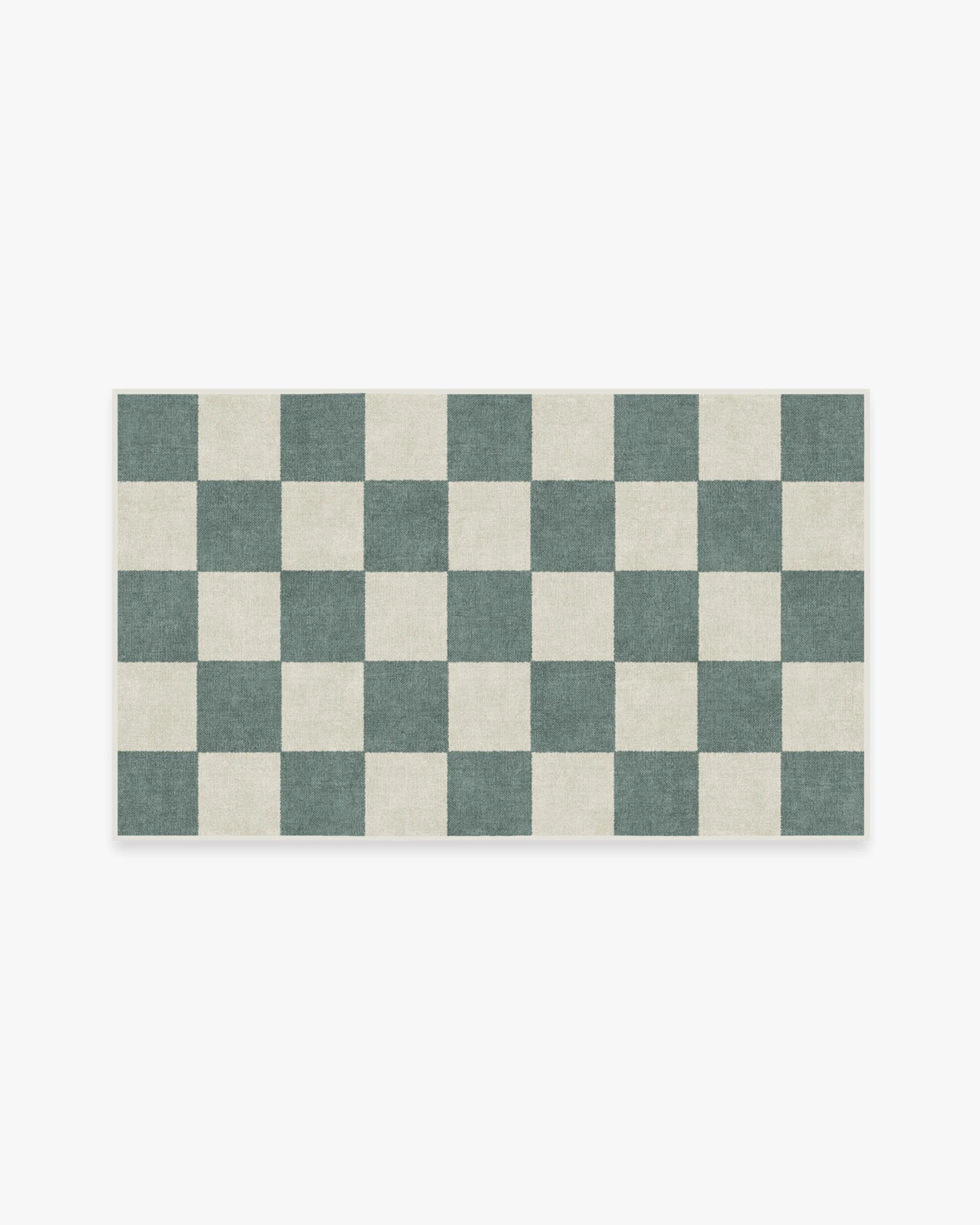 Jaque Checkered Slate Green Rug