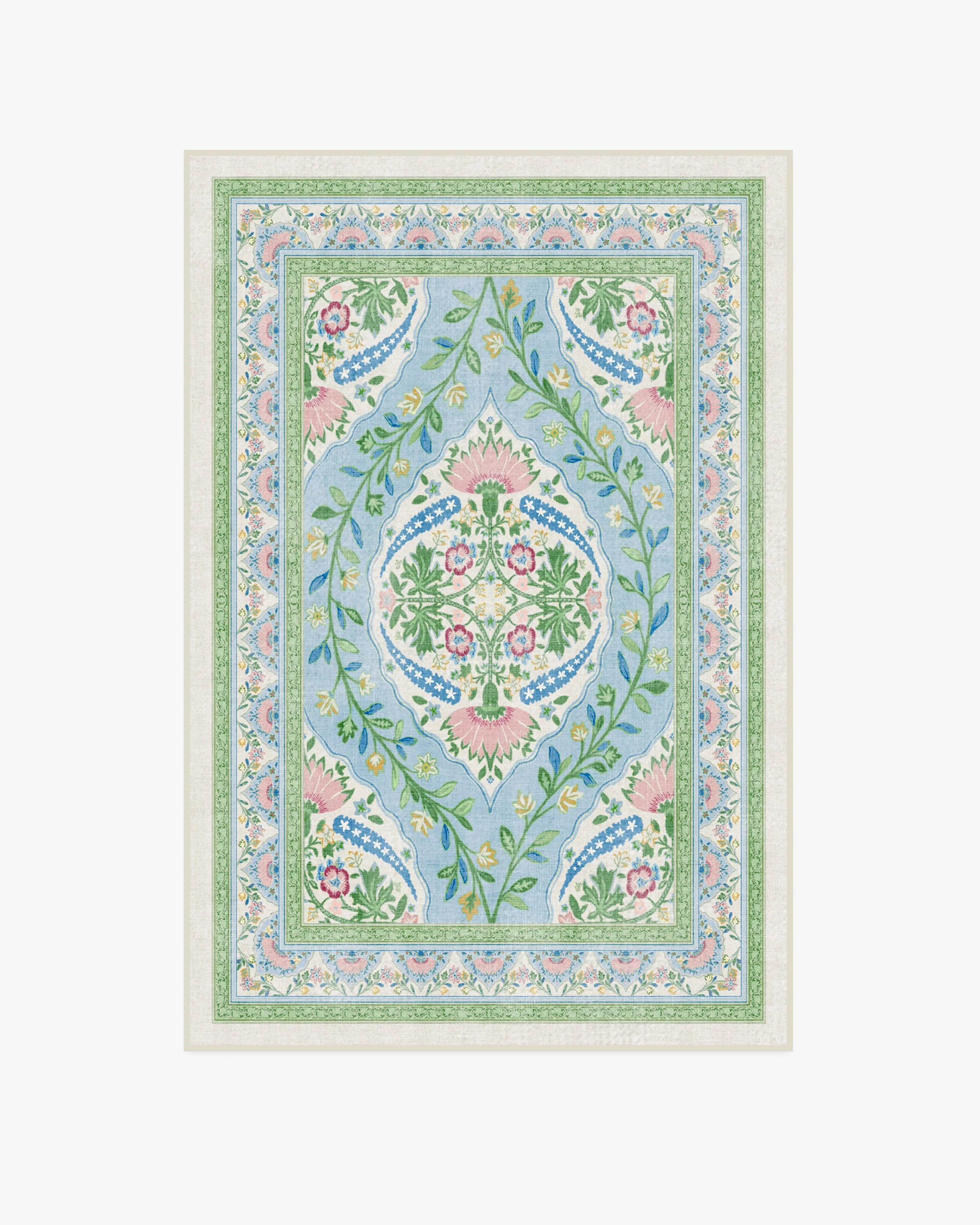 Skye Blue Multicolor Rug by Mrs. Alice