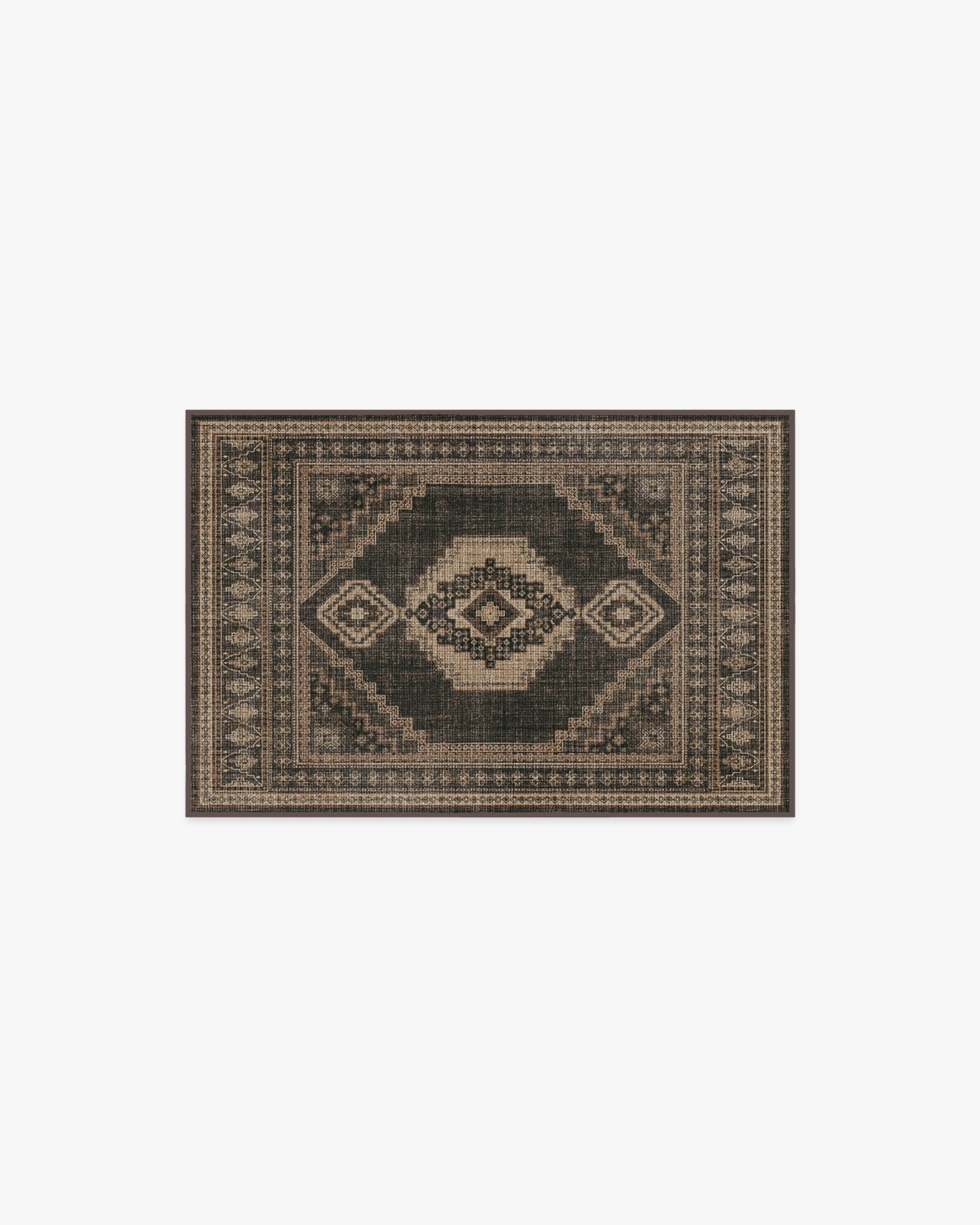 Rayne Charcoal & Tan Flatwoven Rug