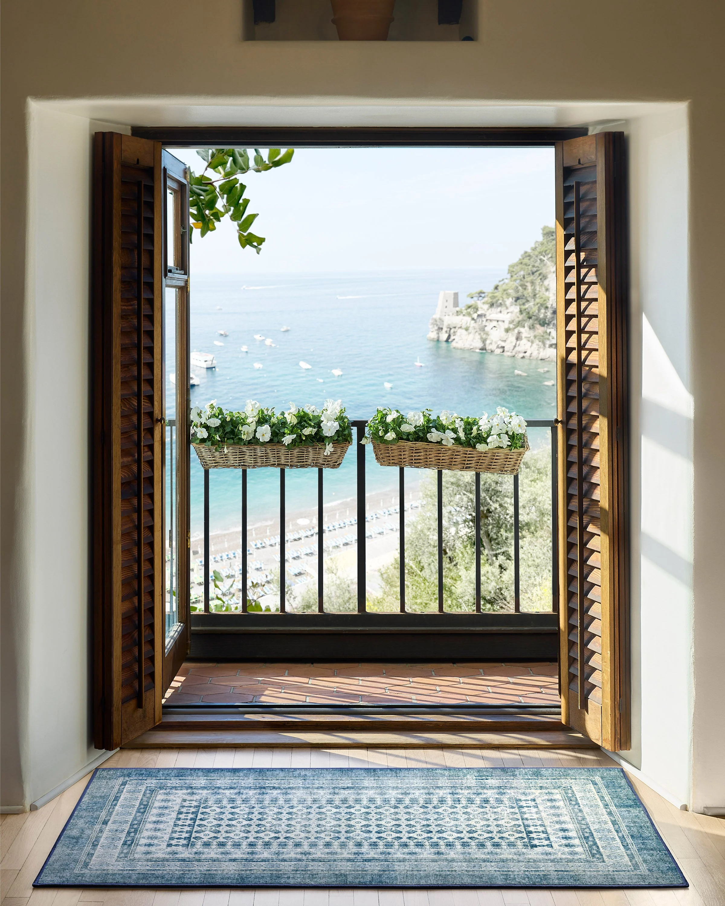 Cyrus Ocean & Ivory Rug