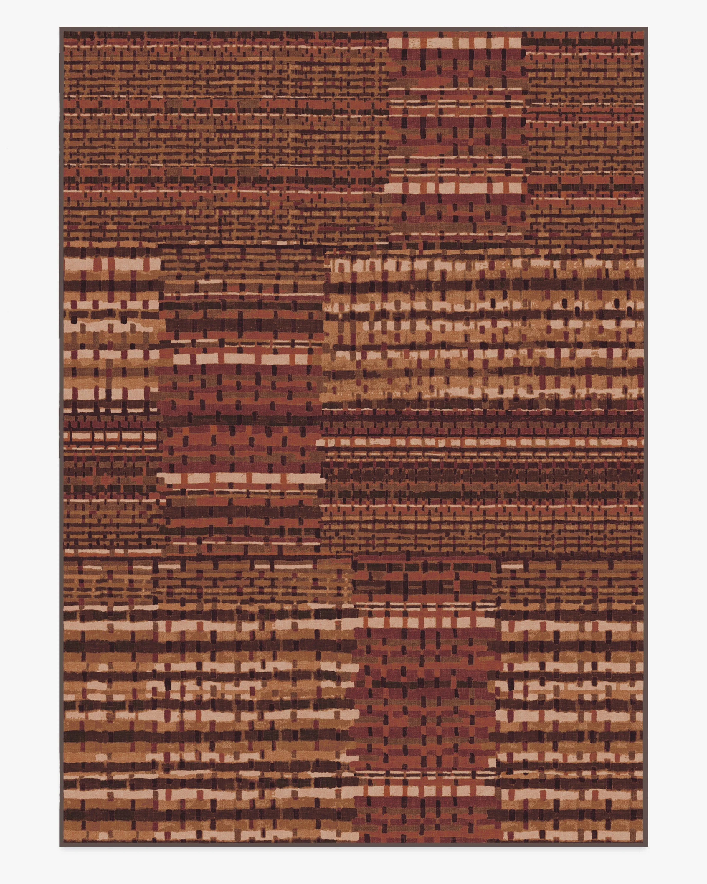 Solene Amber Red Flatwoven Rug