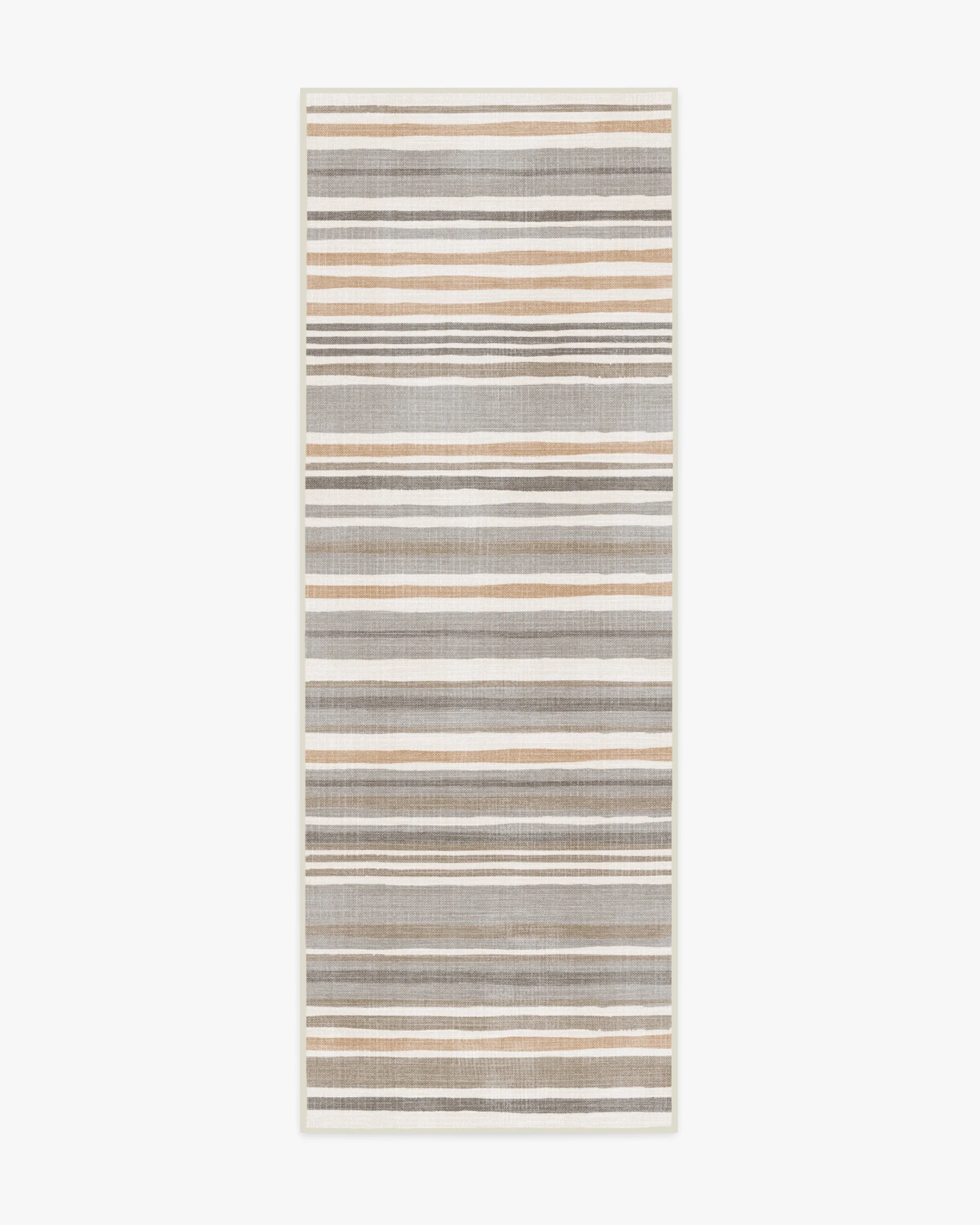 Elio Stripe Grey & Ivory Flatwoven Rug