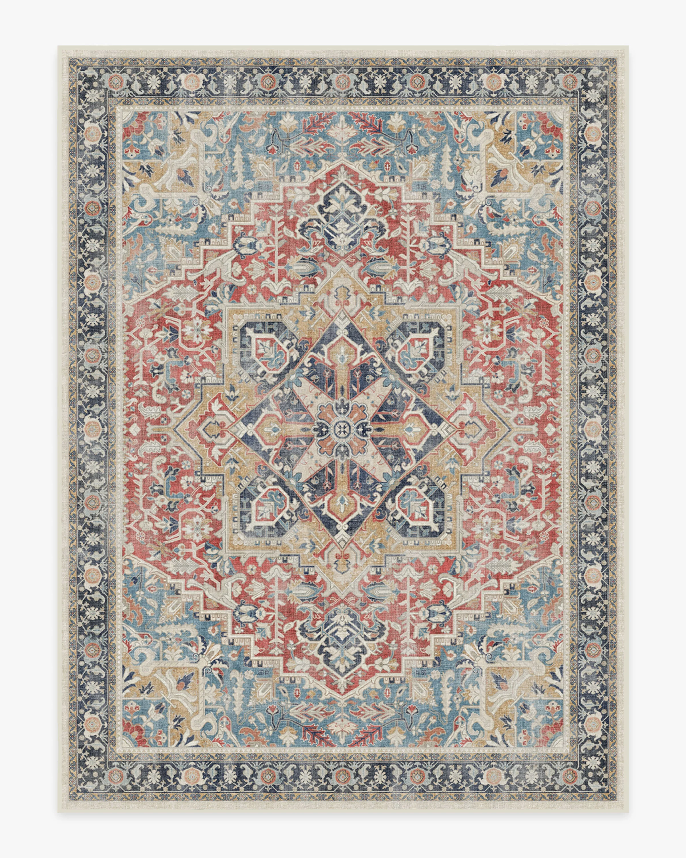 Kamran Cayenne Red Flatwoven Rug