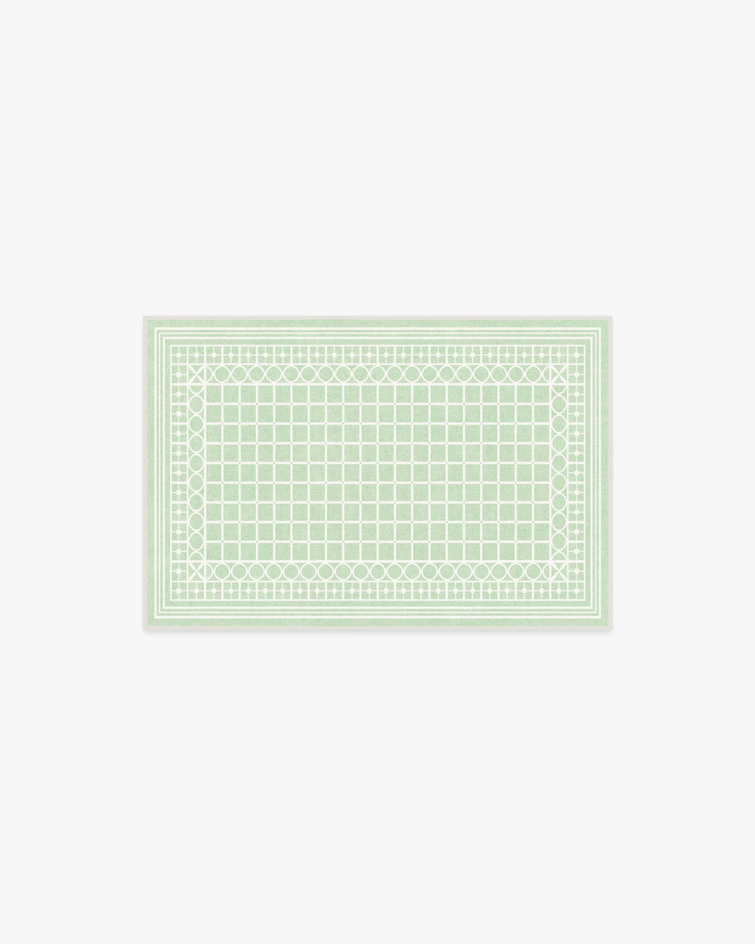 Palm Beach Powder Sage Flatwoven Rug by Gray Malin