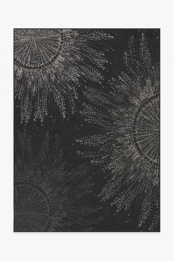 Jellyfish Bloom Charcoal Flatwoven Rug