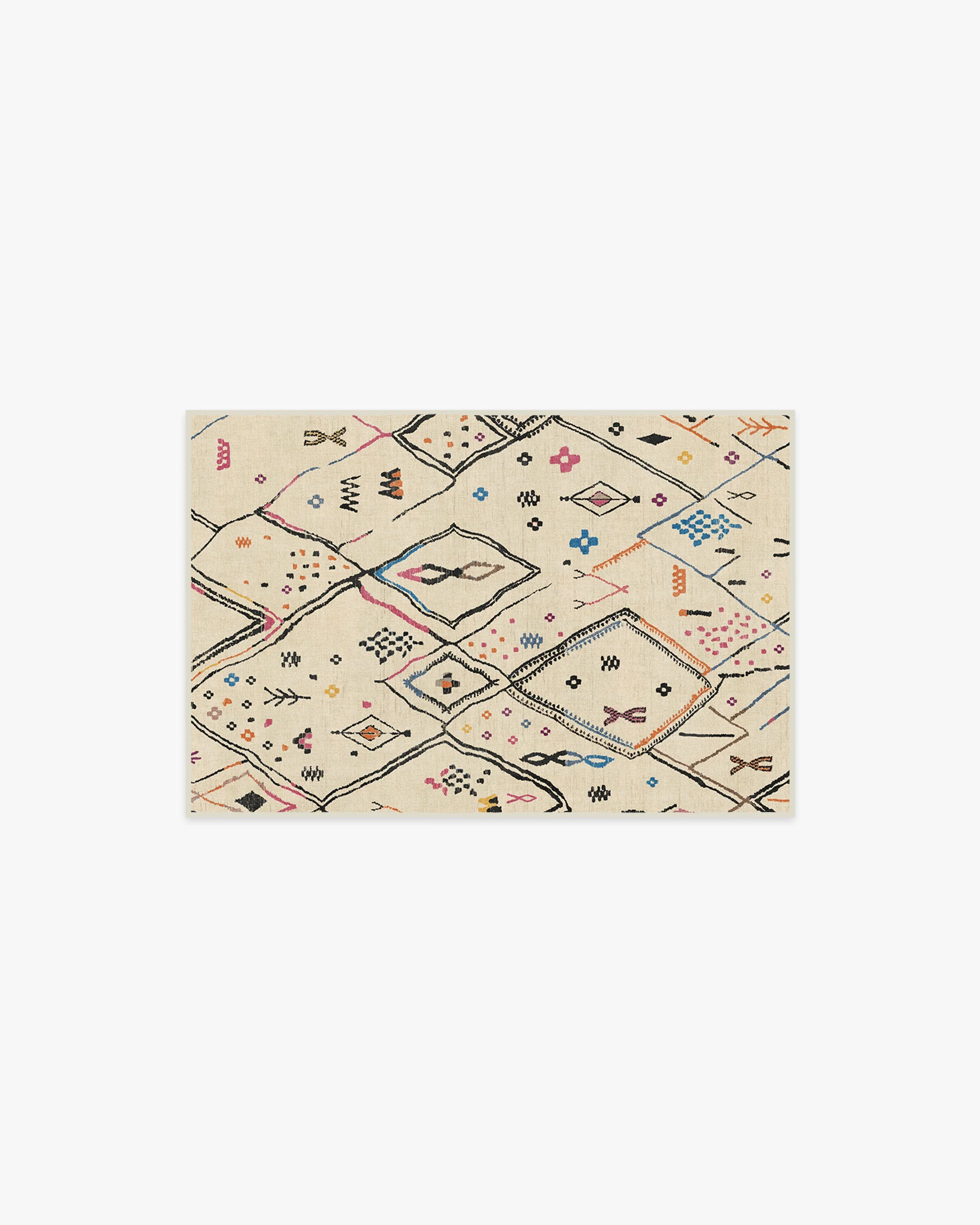 Pamir Ivory Multicolor Flatwoven Rug