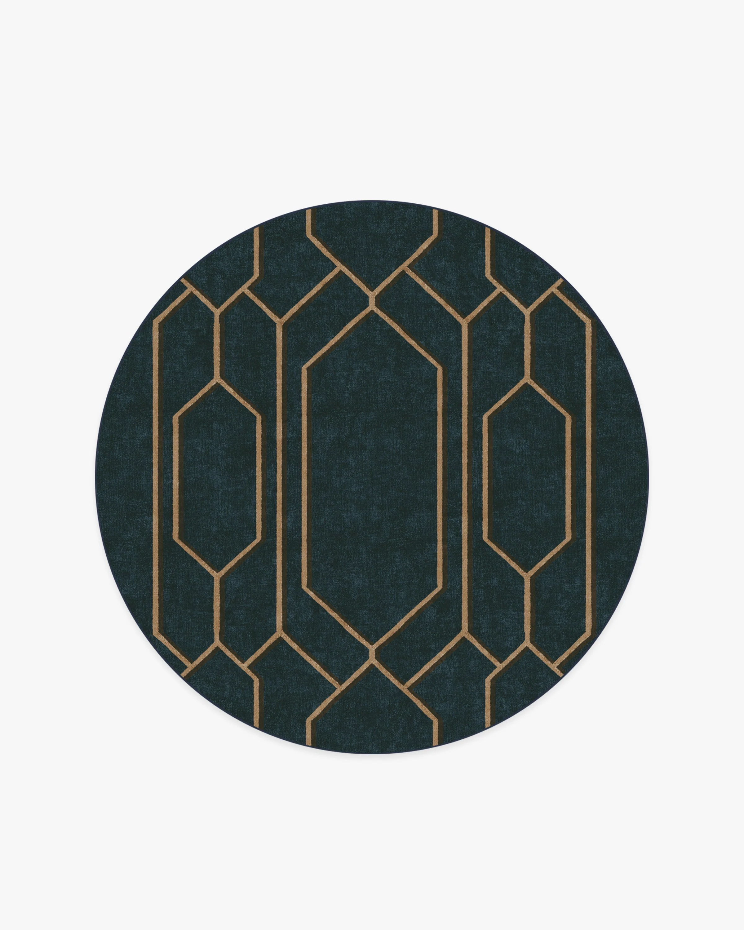 Bryant Marine Blue & Gold Flatwoven Rug by The Hiltons