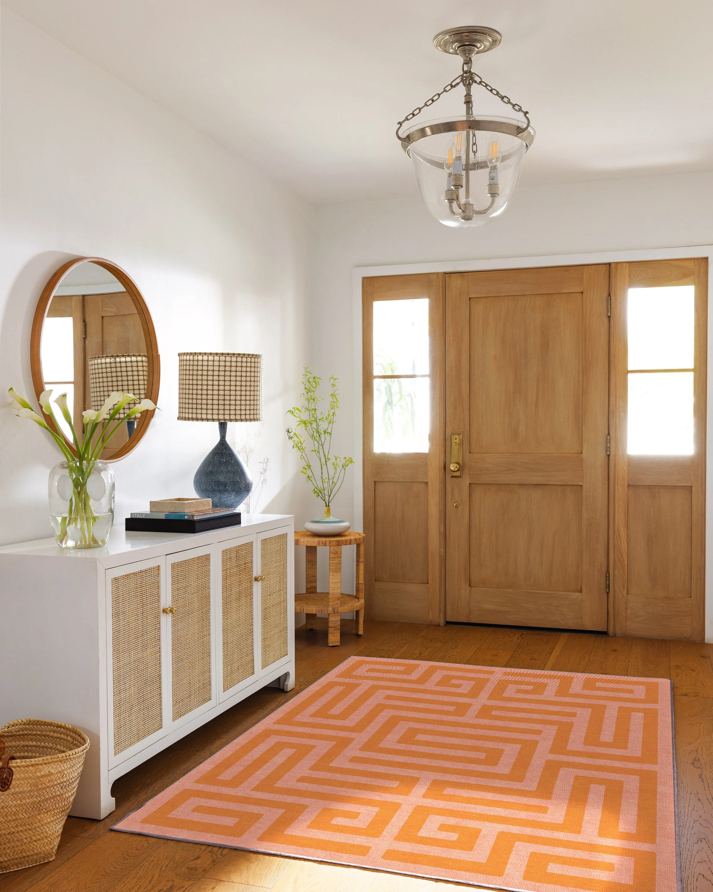 Maze Pink & Orange Rug