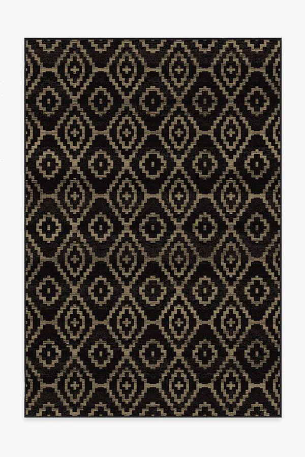 Diamond Trellis Black Rug