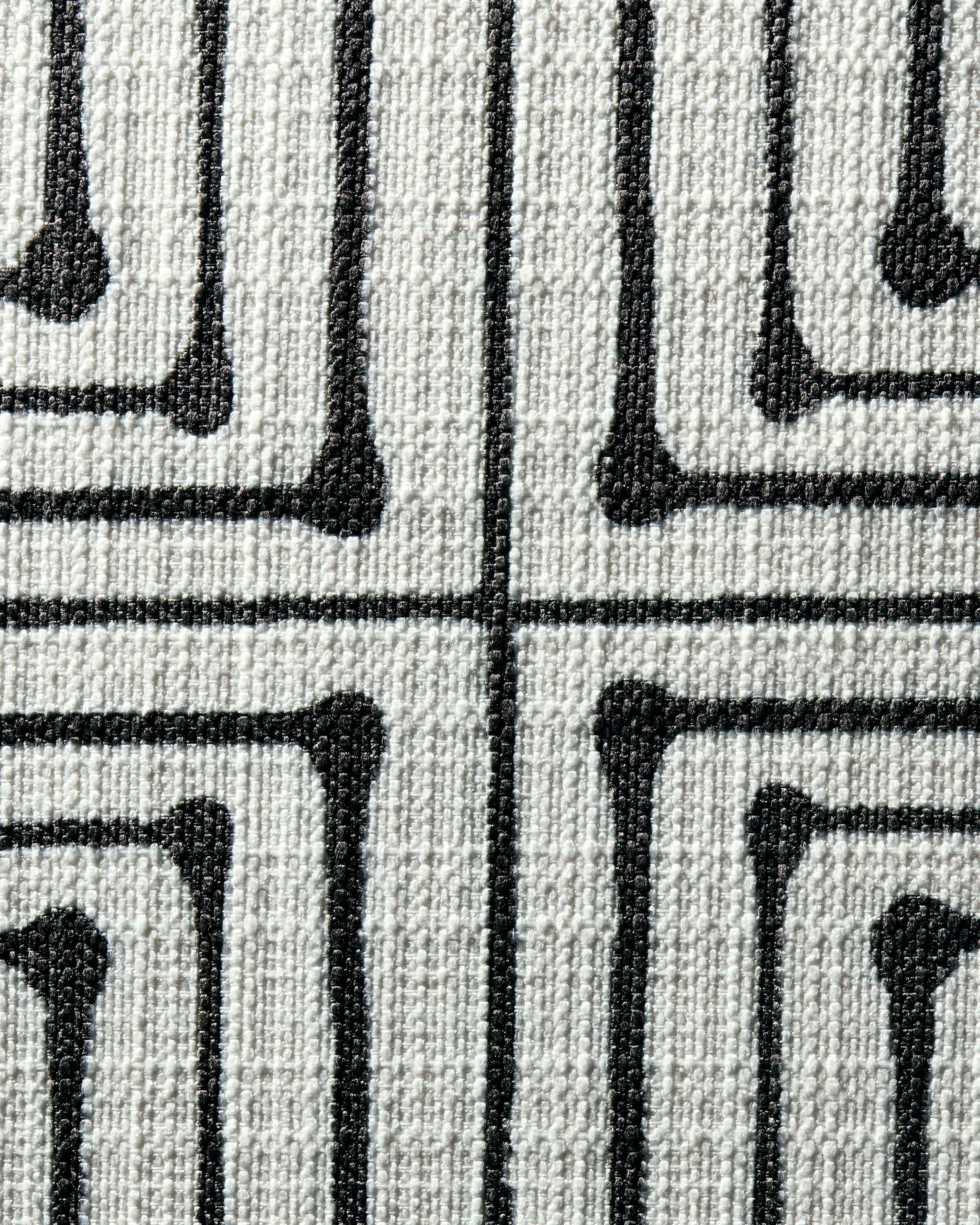 Inkdrop Ivory Woven Bolster Pet Bed by Jonathan Adler