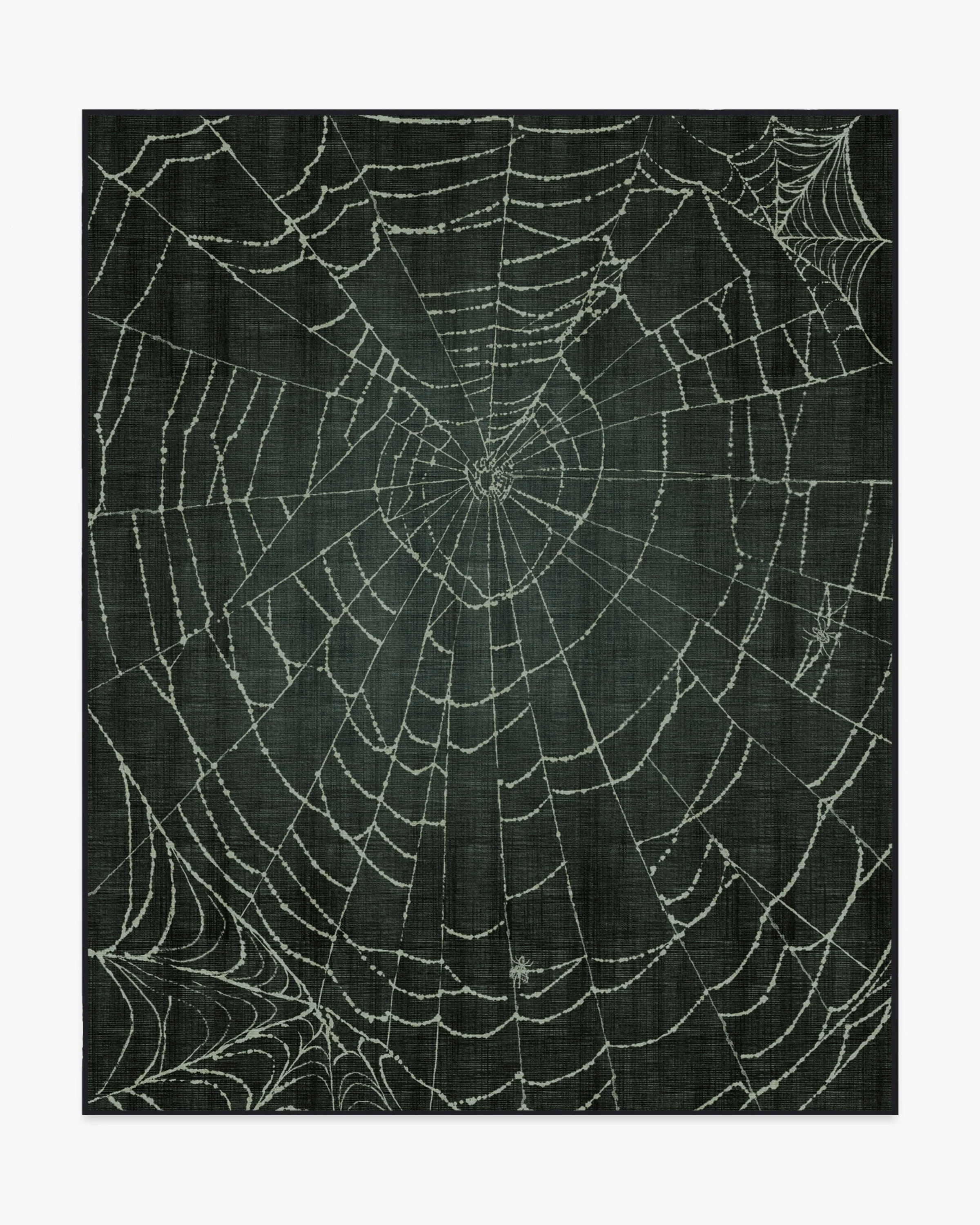 Web Soft Black Flatwoven Rug