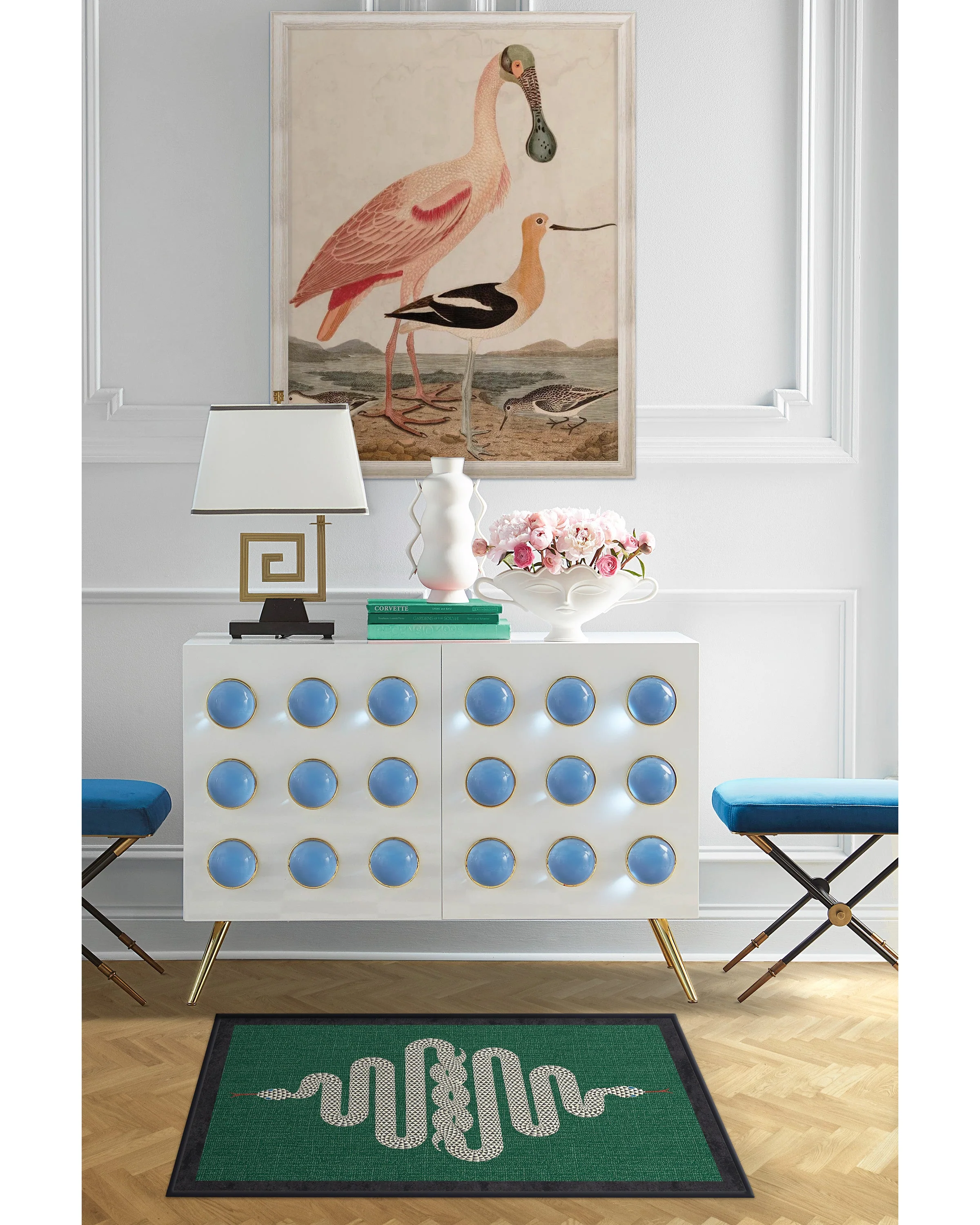 Venom Emerald Rug by Jonathan Adler