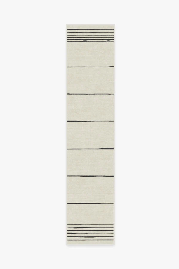 Clea Ivory & Black Rug by The Home Edit