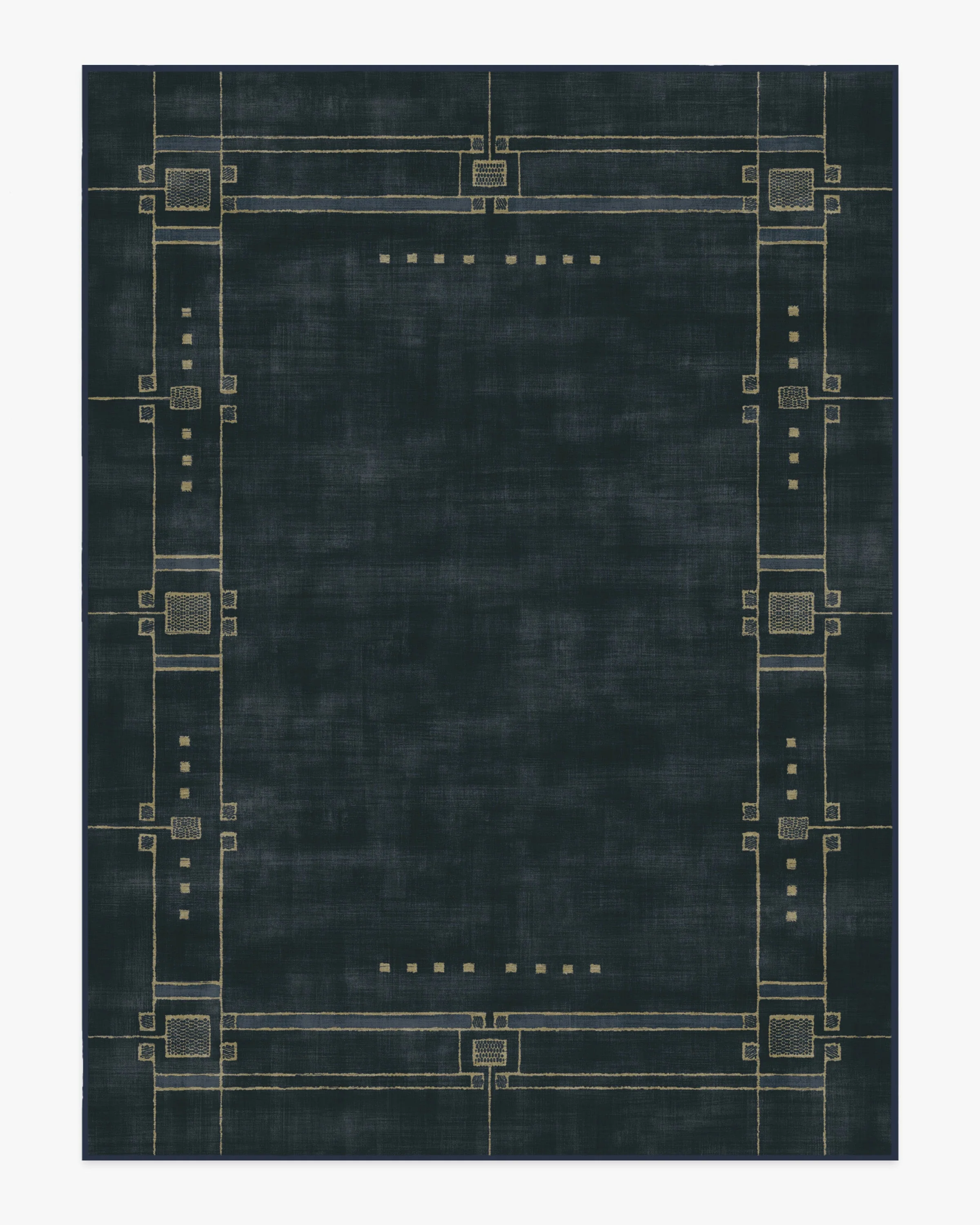 Avery Midnight Blue Flatwoven Rug by Architectural Digest