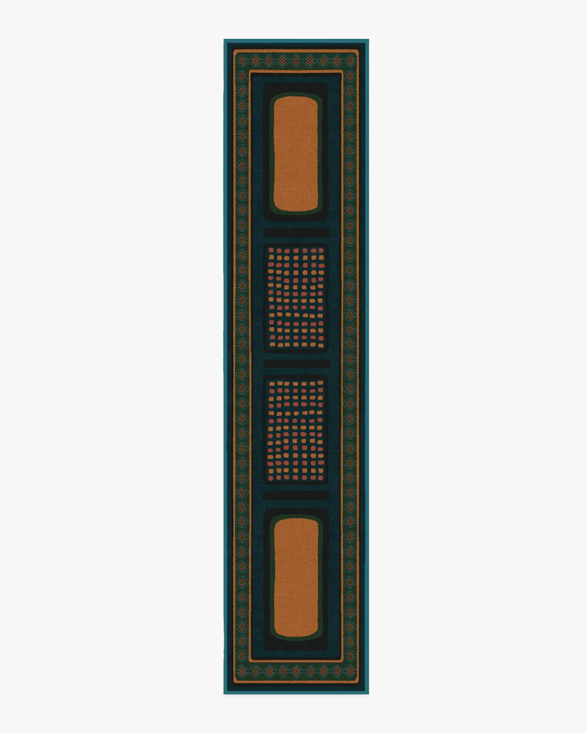 Nerissa Teal & Gold Rug by Architectural Digest