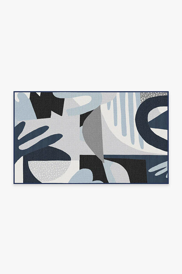 Medley Blue & Grey Outdoor Rug