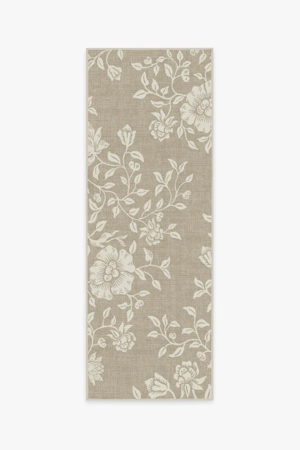 Mallow Flower Natural Stone Rug by Morris & Co.