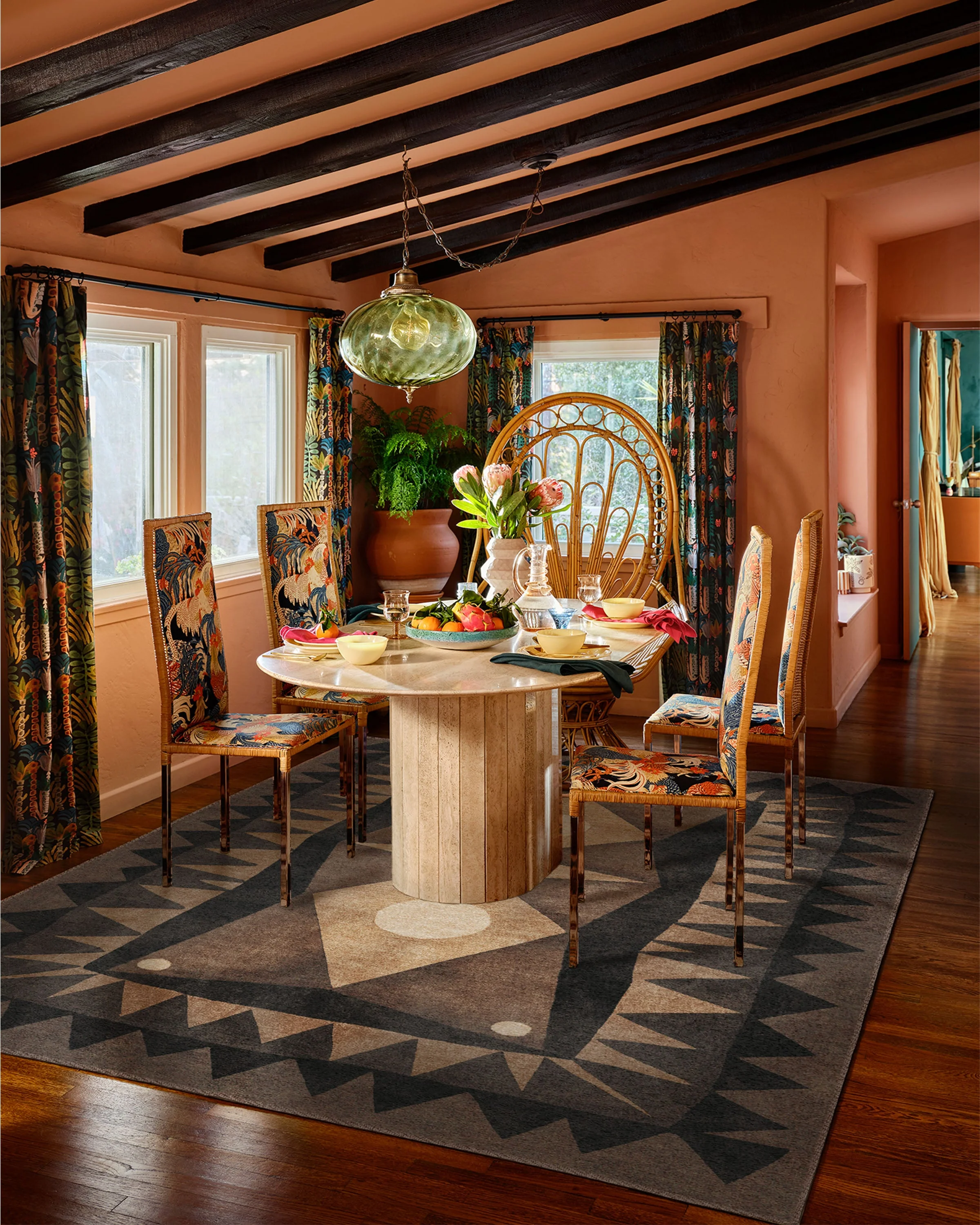 Hilma Charcoal Rug by Justina Blakeney