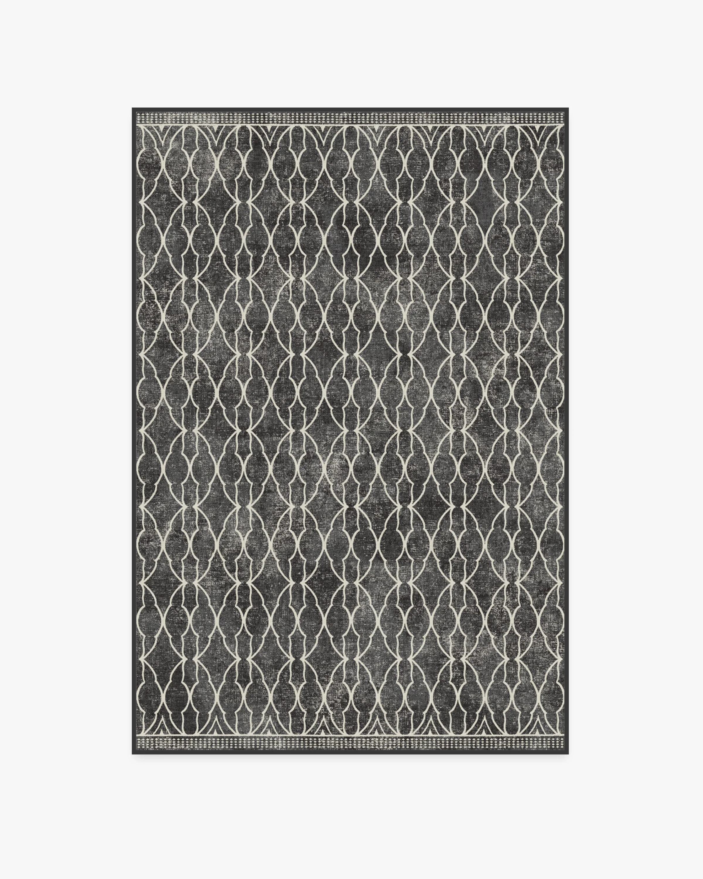 Grogu™ Trellis Black Flatwoven Rug