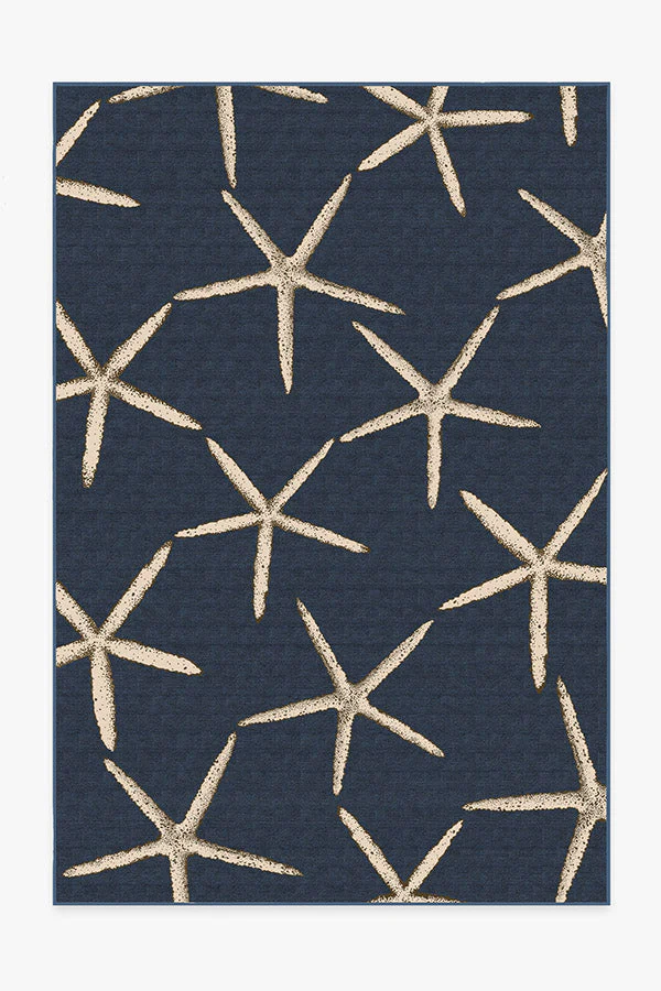 Starfish Navy Rug