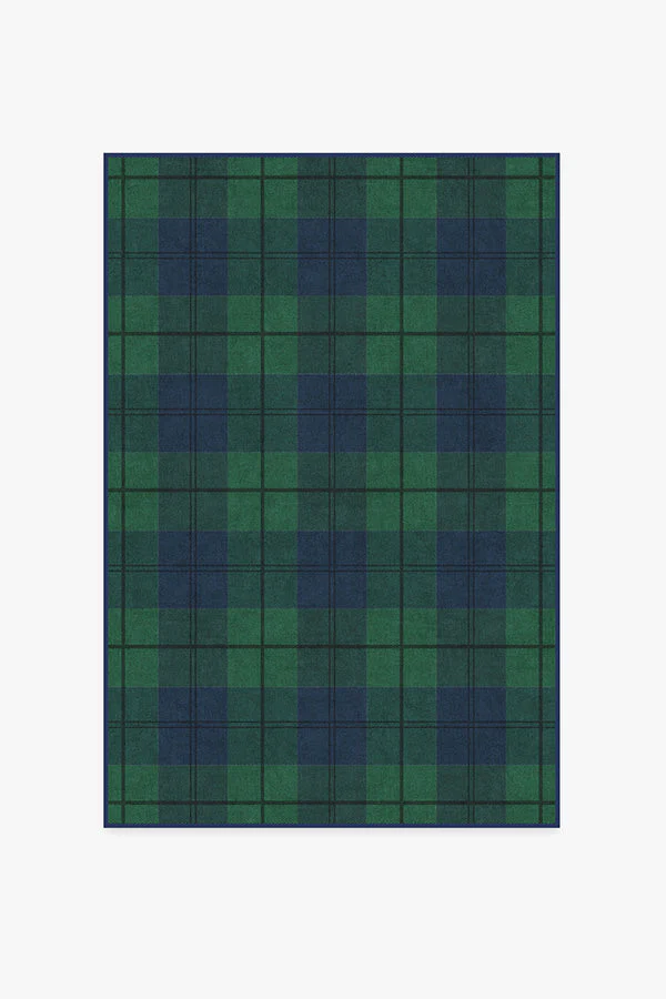 Buffalo Plaid Blackwatch Flatwoven Rug