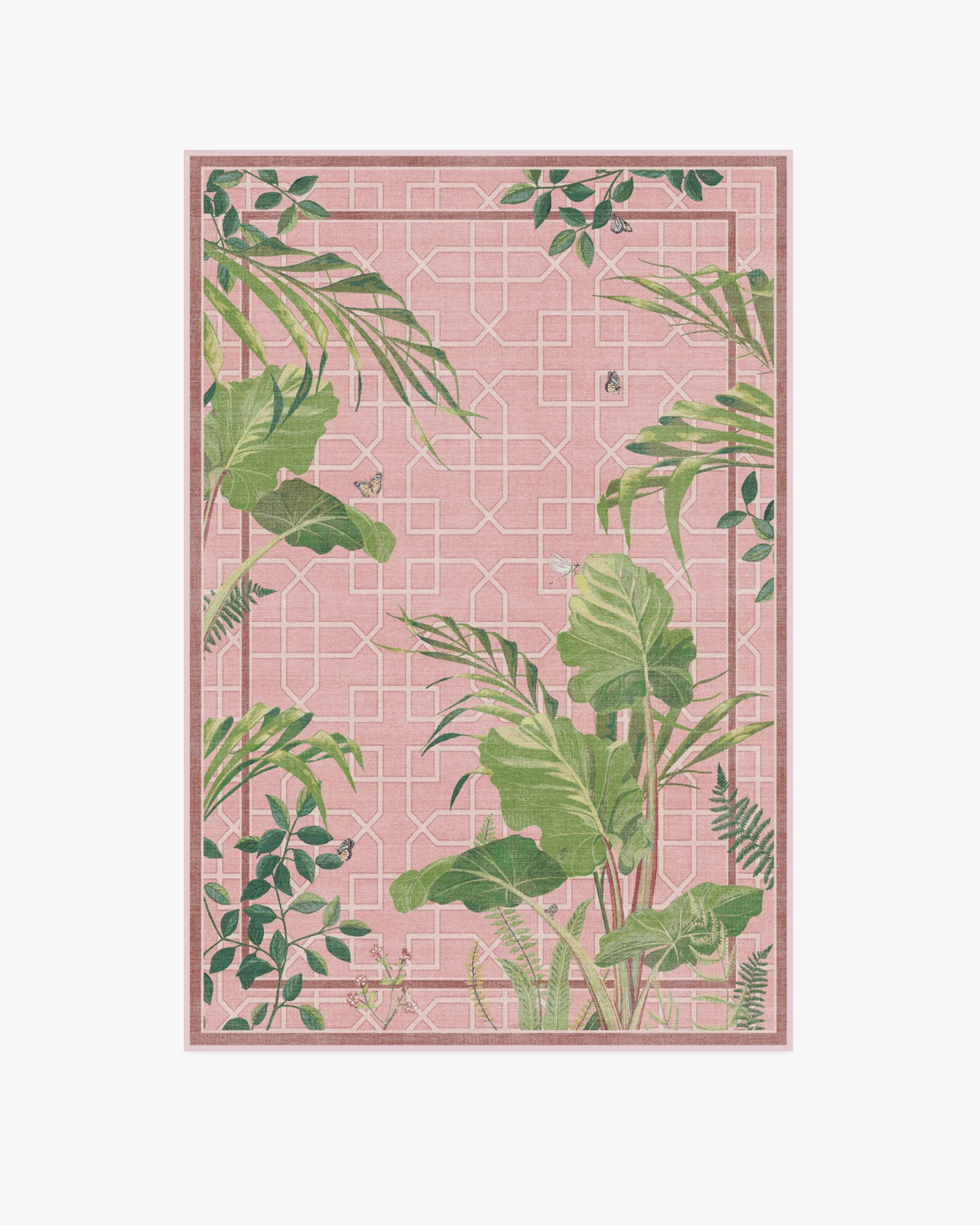 Palm House Rose Rug by Sanderson