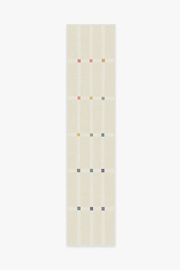 Joanna Ivory Pop Flatwoven Rug by The Home Edit