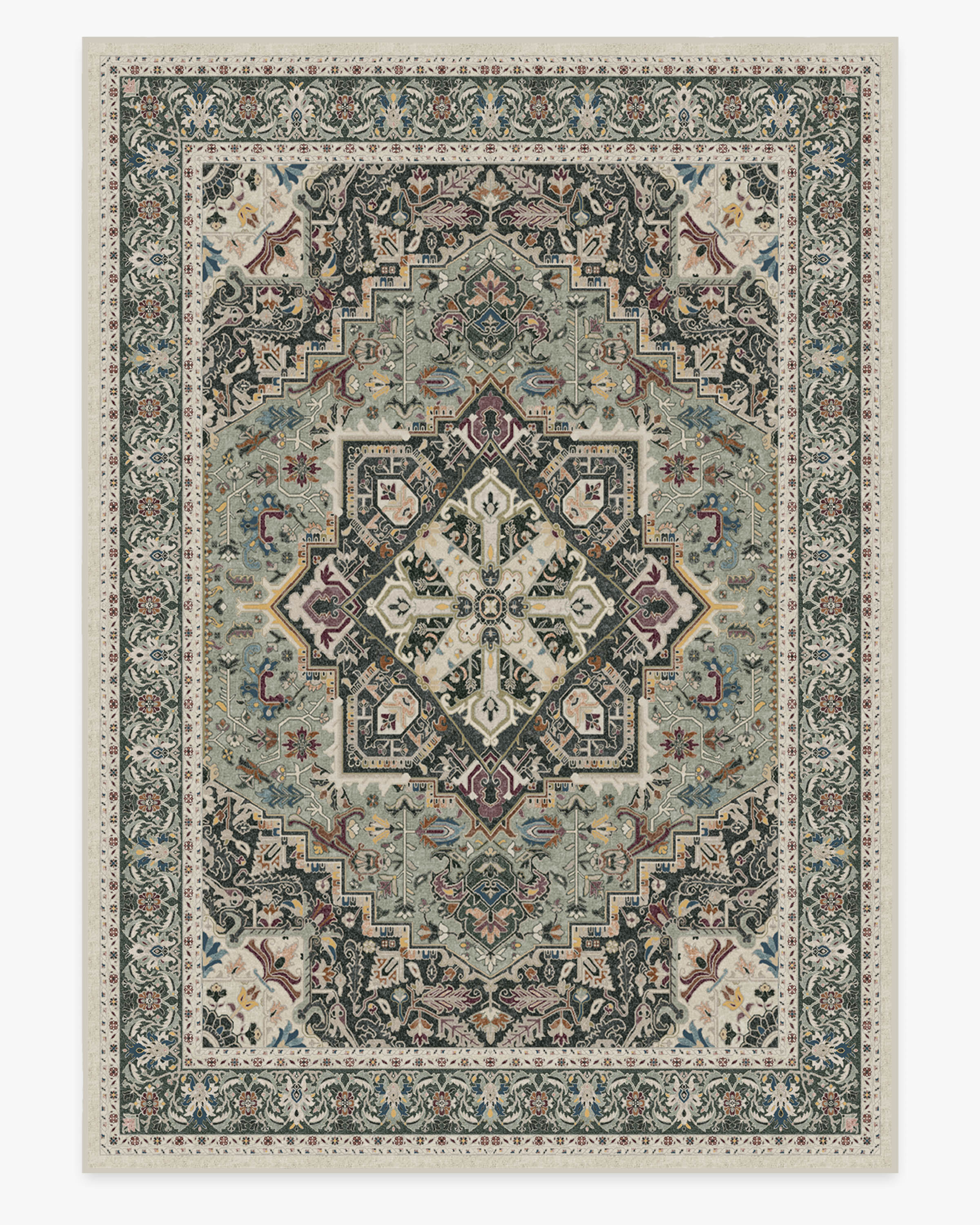 Hendesi Heriz Sage Flatwoven Rug