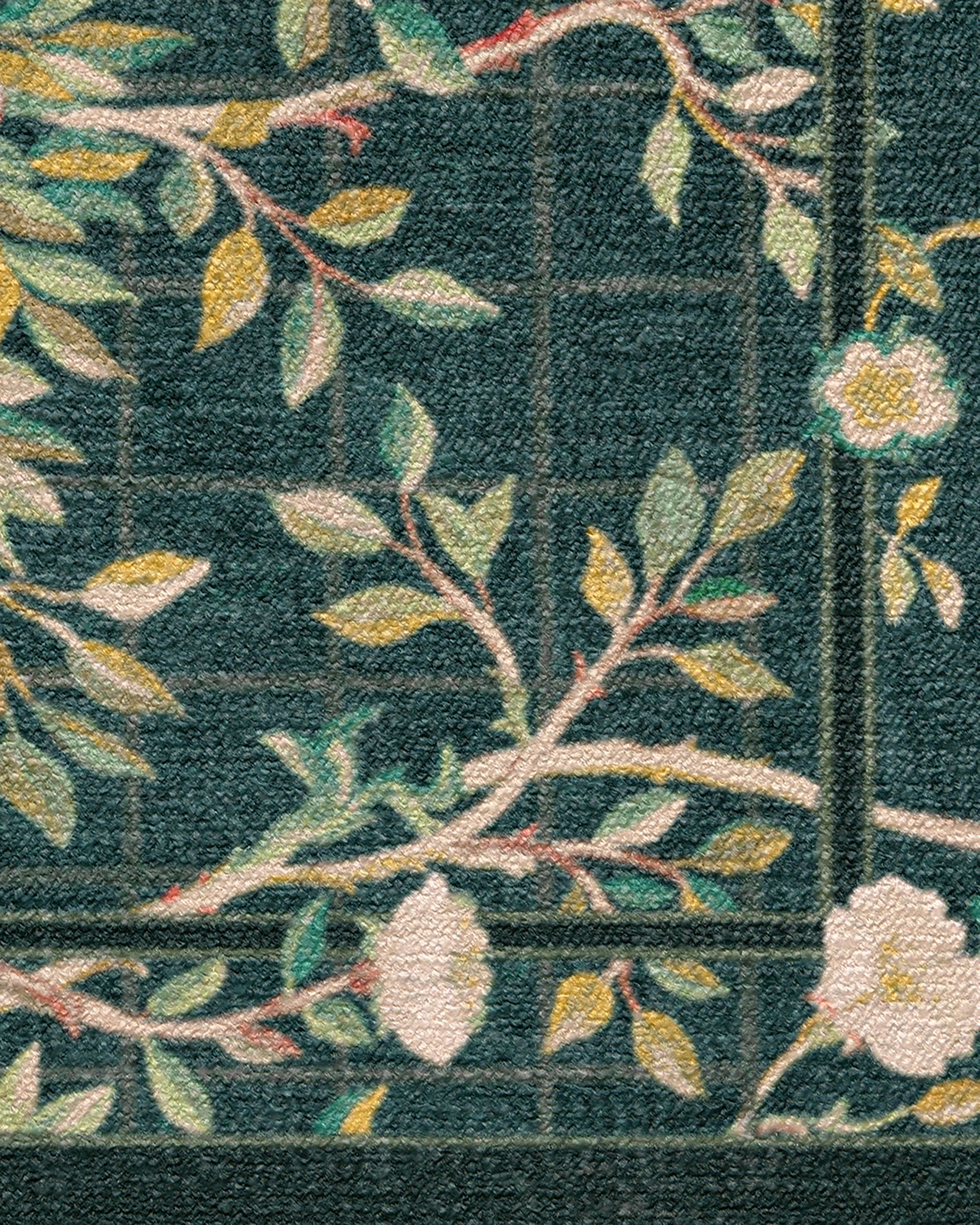 Melsetter Teal Green Rug by Morris & Co.
