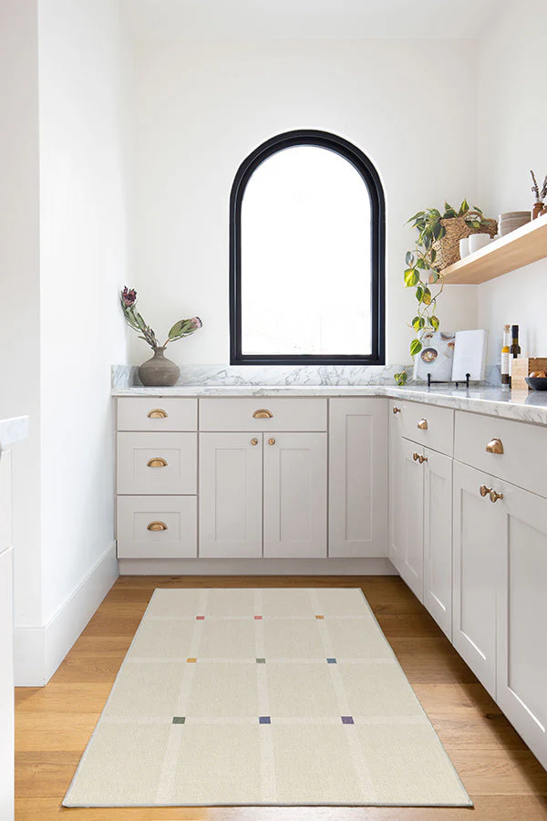Joanna Ivory Pop Flatwoven Rug by The Home Edit