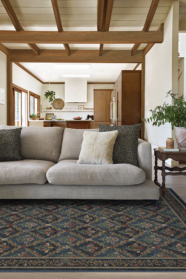Bellflowers Blue Rug by Morris & Co.
