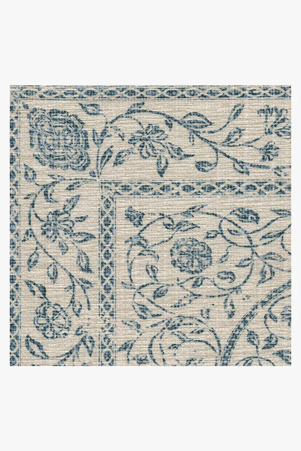 Vianna Blue & Ivory Flatwoven Rug