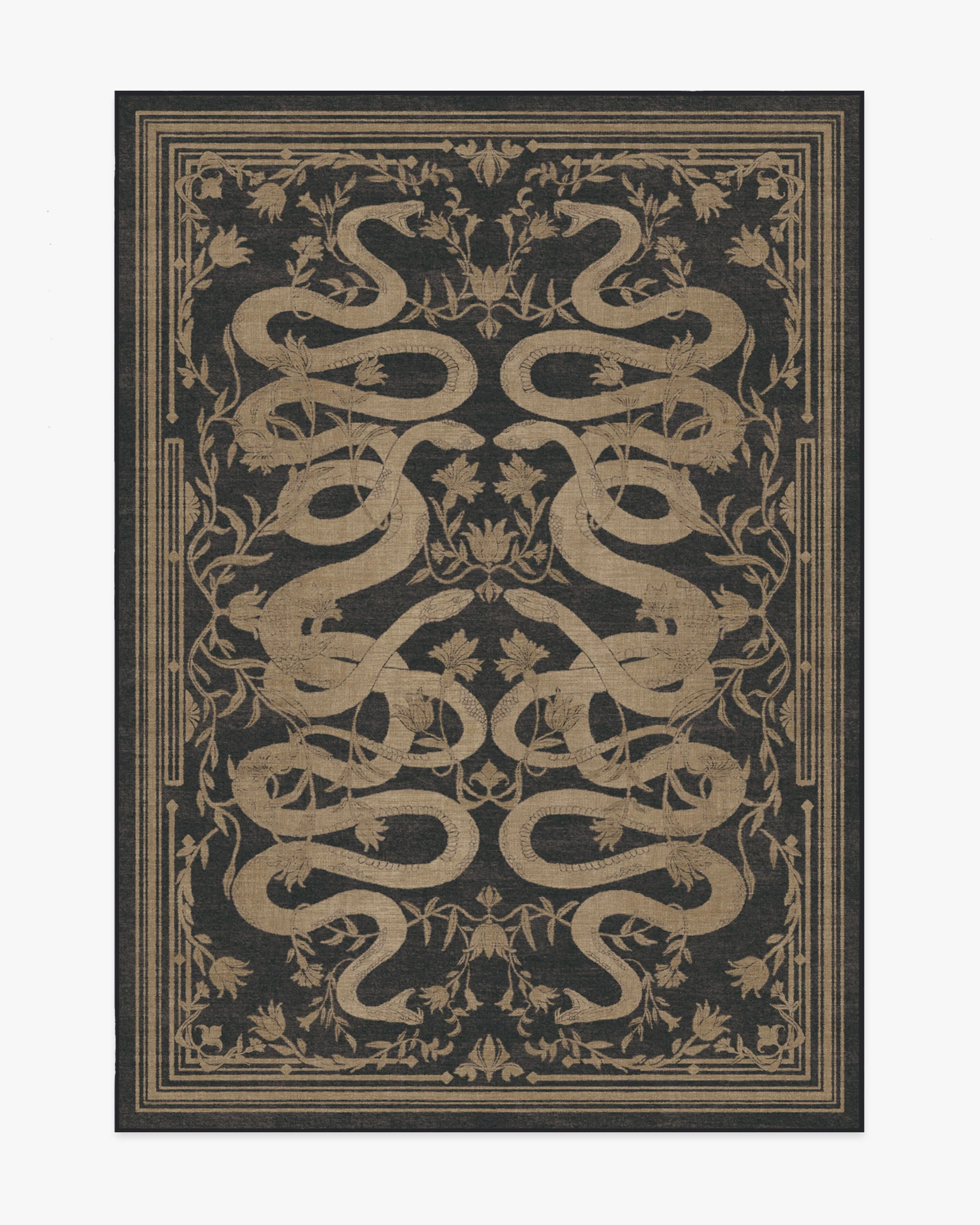 Sumaya Soft Black Flatwoven Rug by Martyn Lawrence Bullard