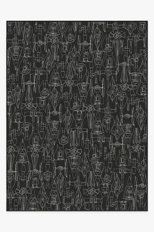 Star Wars Armada Black Flatwoven Rug