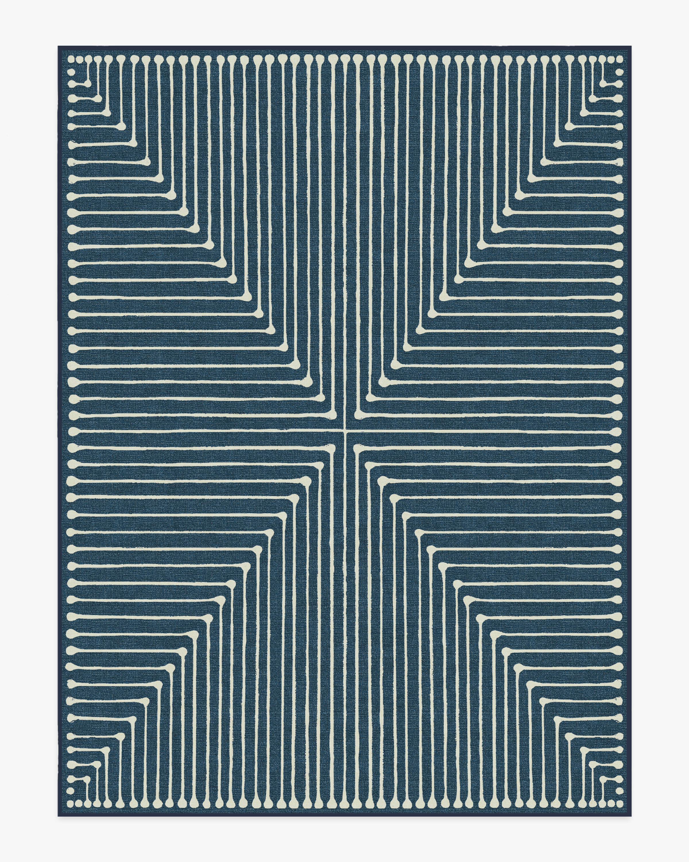 Inkdrop Lapis Blue Rug by Jonathan Adler