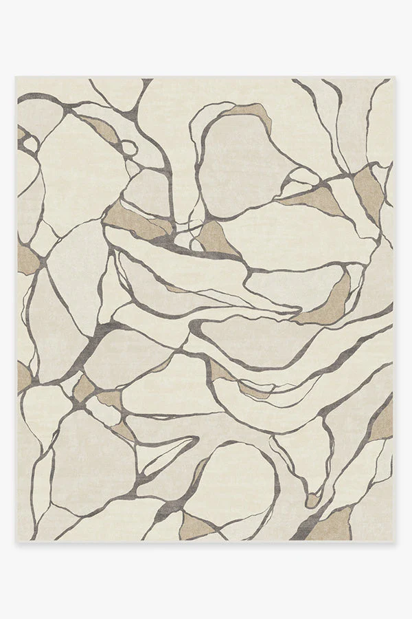 Aude Creme Flatwoven Rug by Nina Takesh