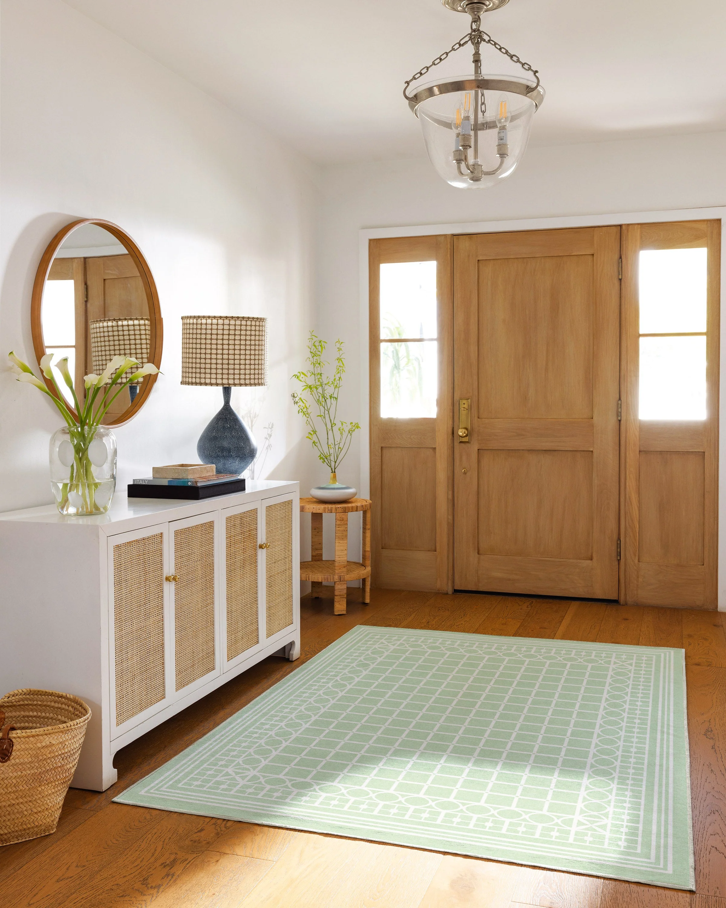 Palm Beach Powder Sage Rug by Gray Malin