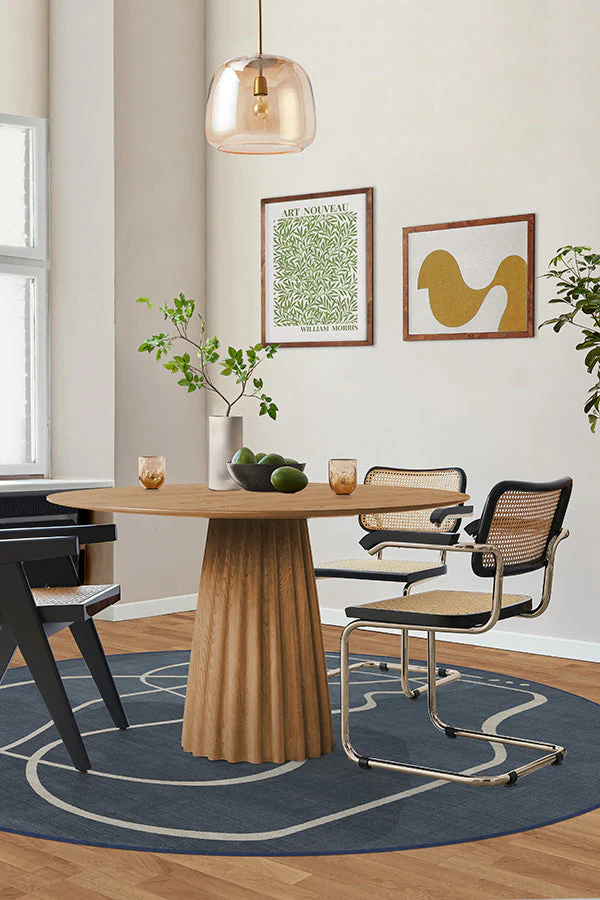 Strova Dusk Blue Flatwoven Rug