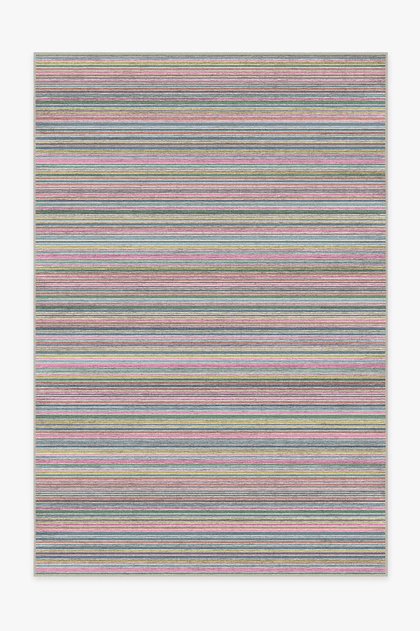 Multi Stripe Polychrome Rug