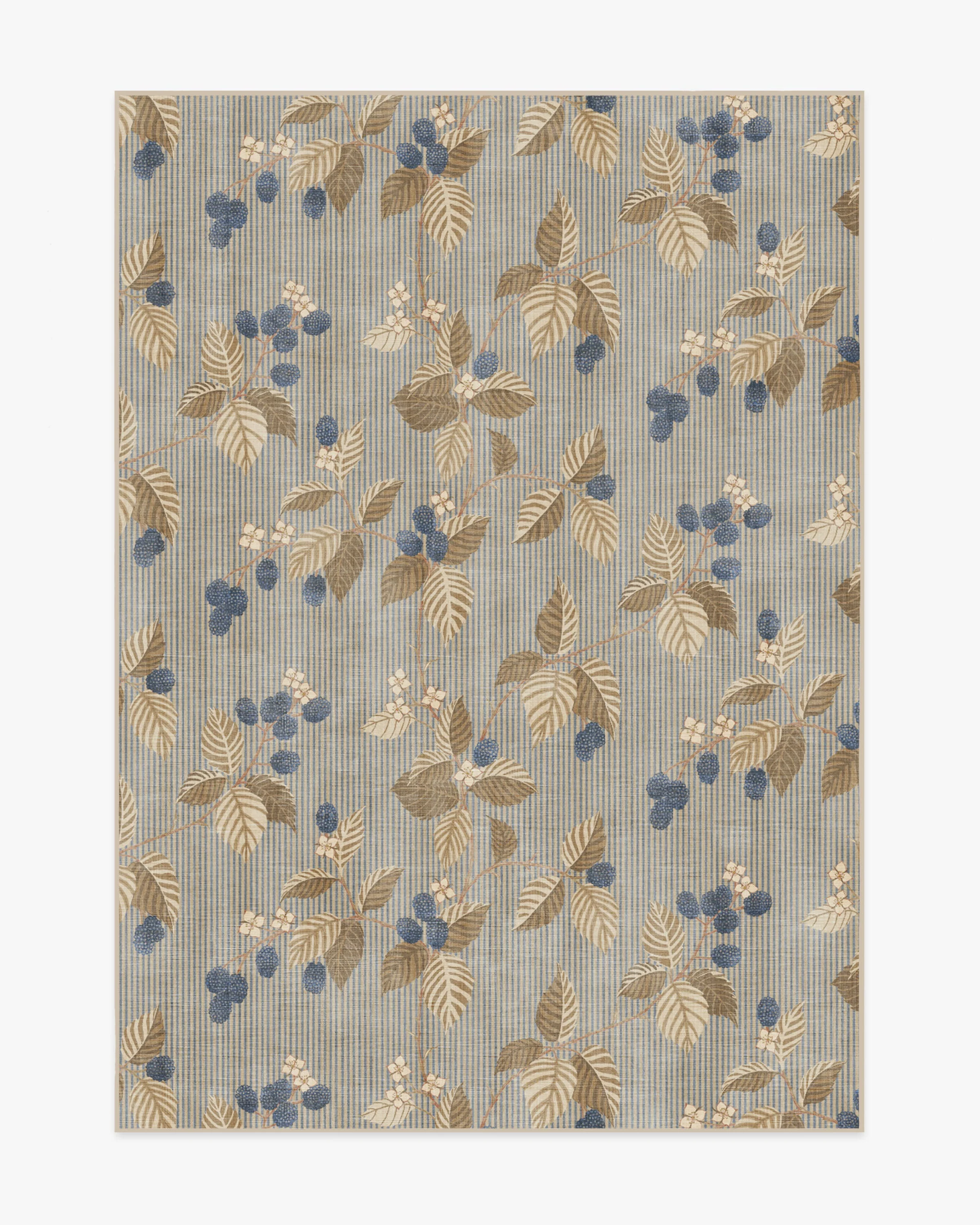 Rubus Azure & Fawn Flatwoven Rug by Sanderson